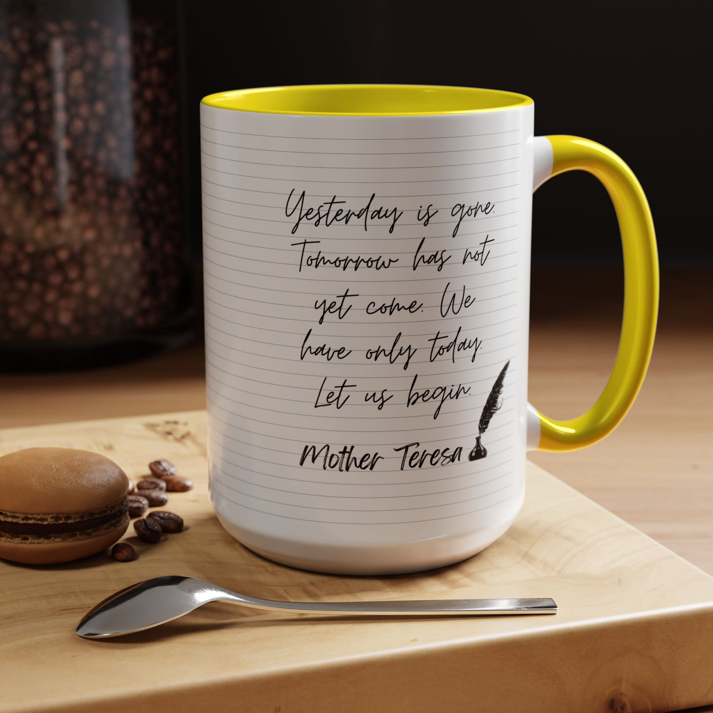 Learn With Mother Teresa Inspired Quotes Mug | Christian Gift Ideas
