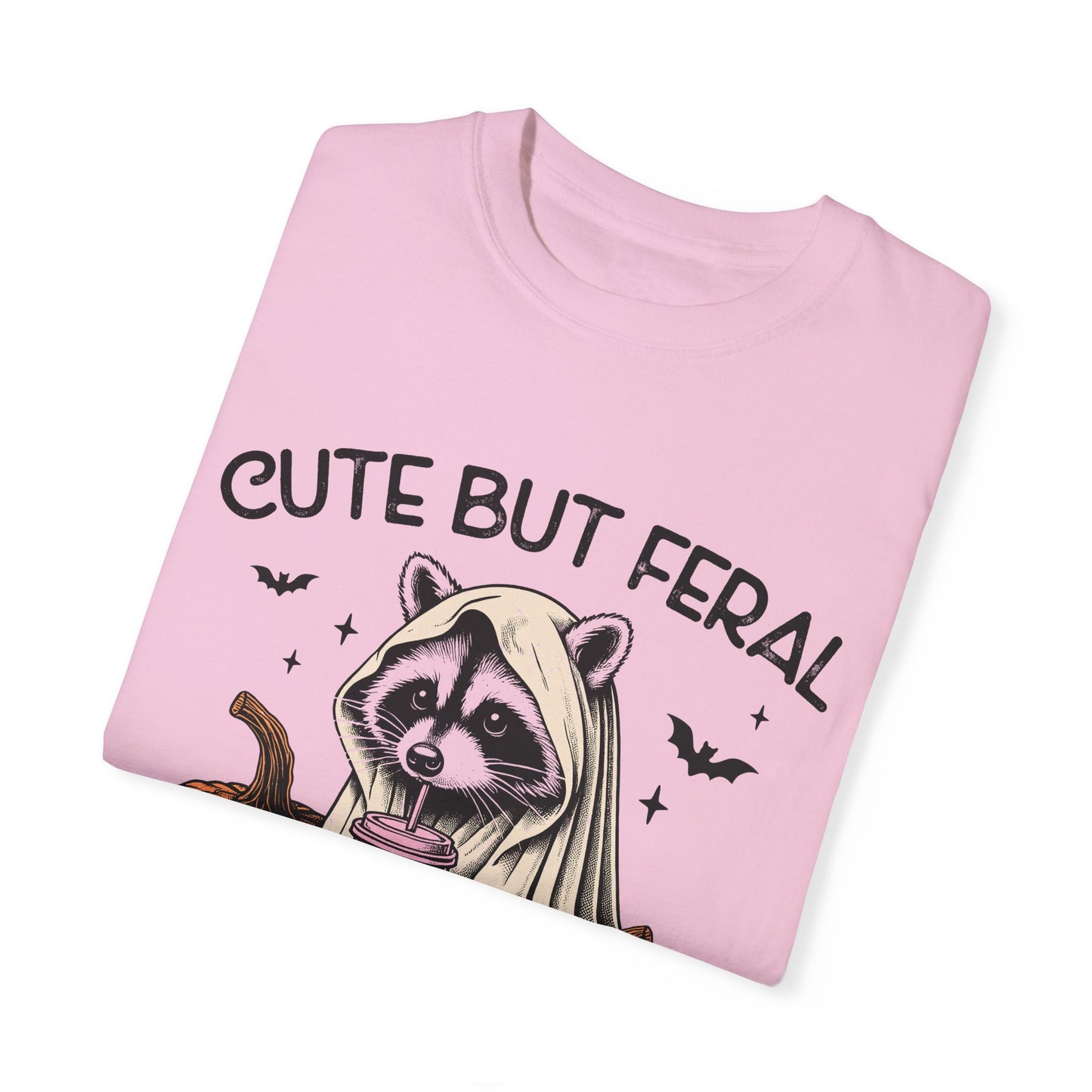 Raccoon Garment-dyed Tee Comfort Color T-shirt - Cute and Feral Halloween Season Gift Ideas