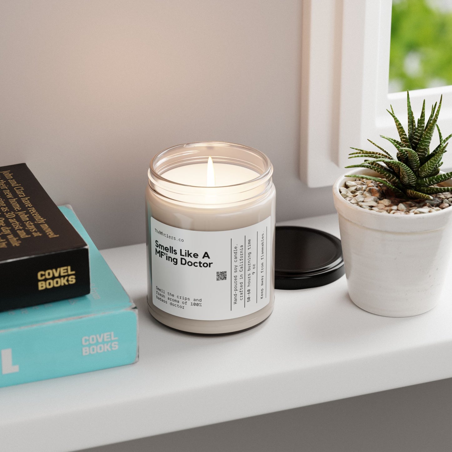 Smells Like A MF'ing Doctor Soy Wax Candle, Gift For Doctor, Med School Graduation Gift, Future Doctor Candle, Eco Friendly 9oz. Candle Gift