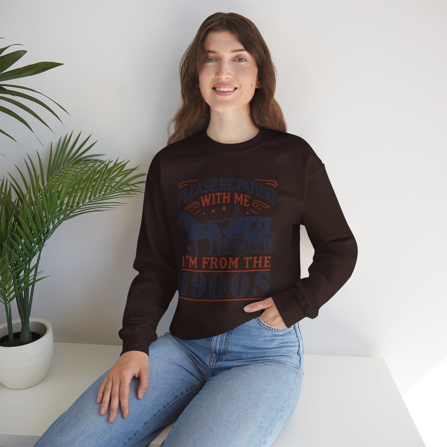 Vintage Retro Vibe Unisex Heavy Blend™ Crewneck Sweatshirt