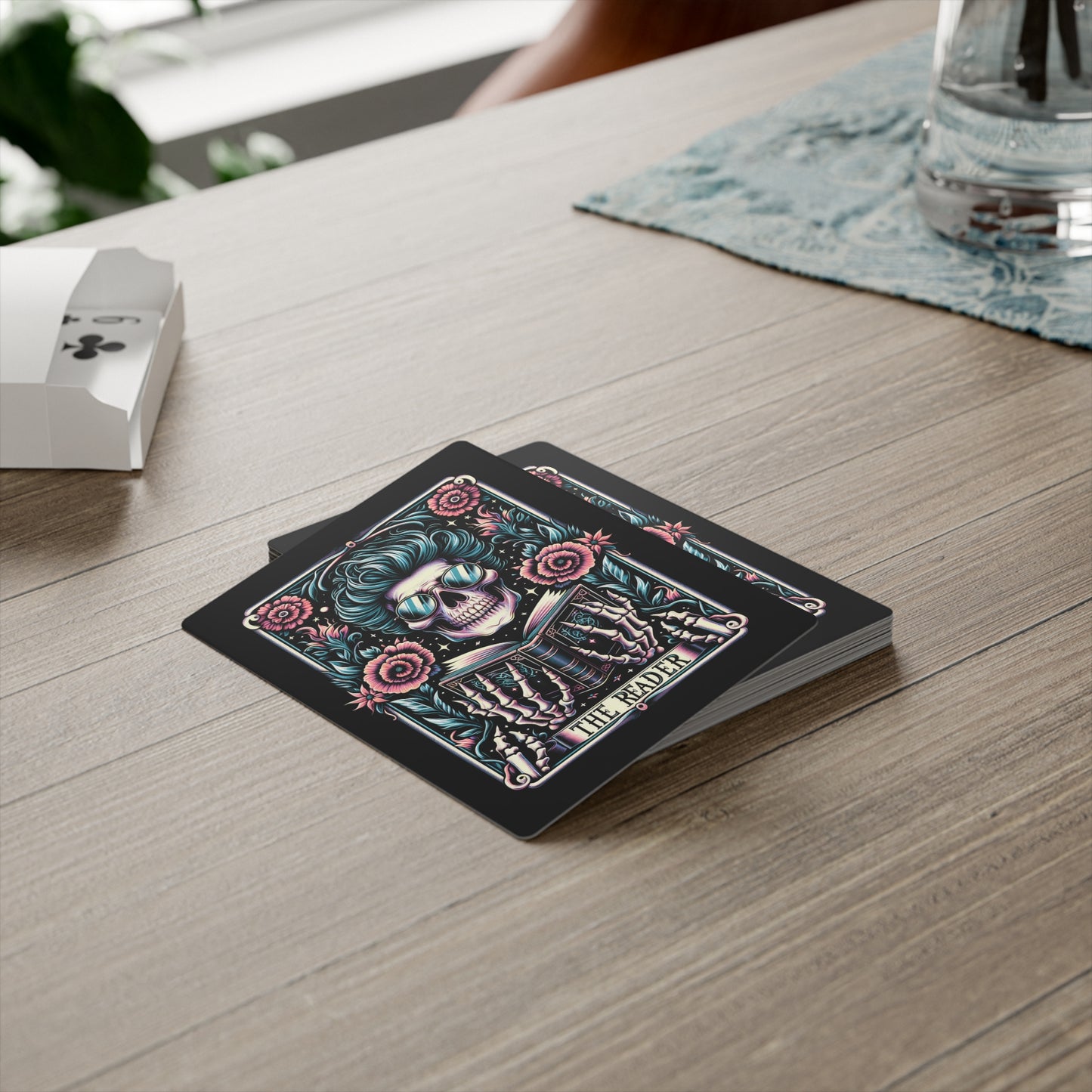 The Reader Skull Tarot Poker Cards Set | Birthday Christmas Souvenir Gift