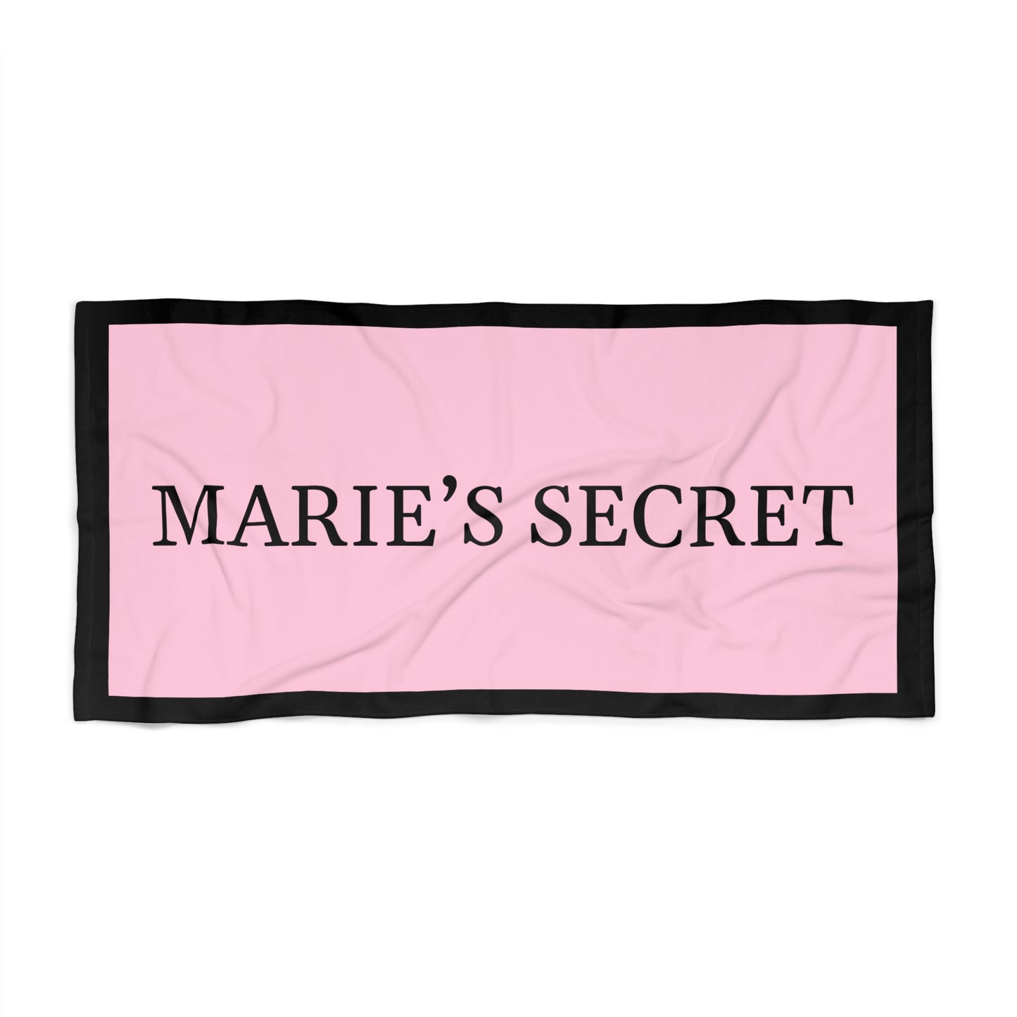 Personalized Pink Stripes Beach Towel | Birthday Valentine Anniversary Christmas Gift Ideas | Travel Vacation