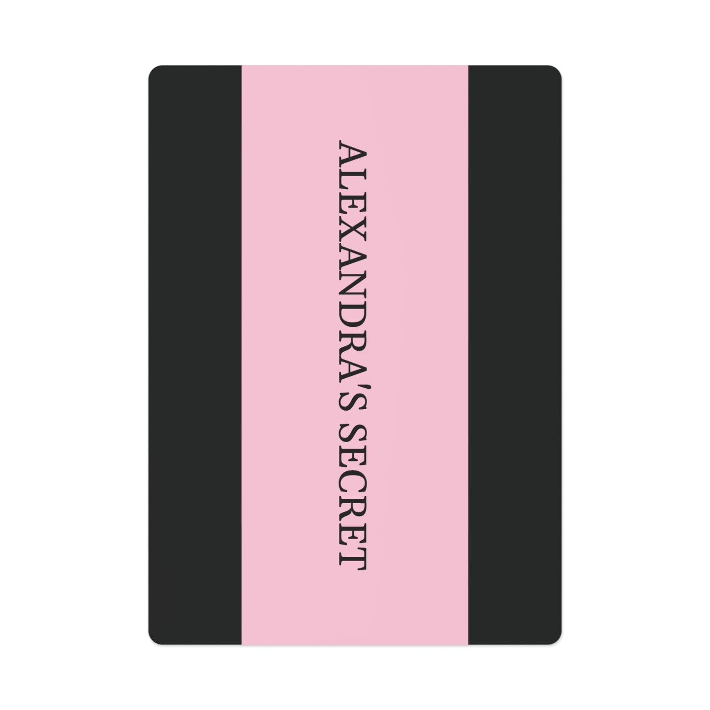 Personalized Name Black & Pink Poker Playing Cards Set | Hunting Birthday Christmas Gift