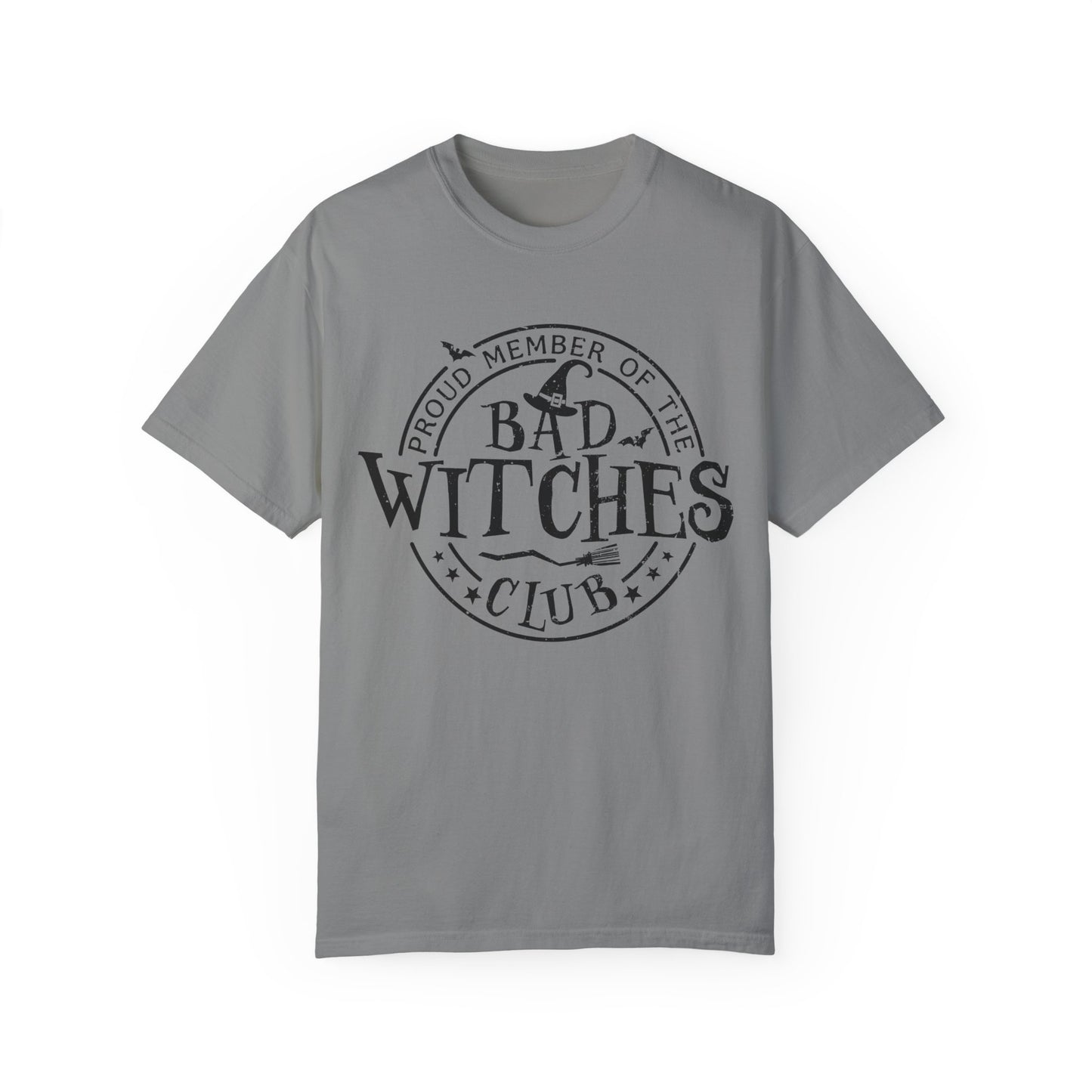 Bad Witches Club Unisex Garment-dyed Tee Comfort Color T-shirt - Halloween Holiday Season Gift Ideas