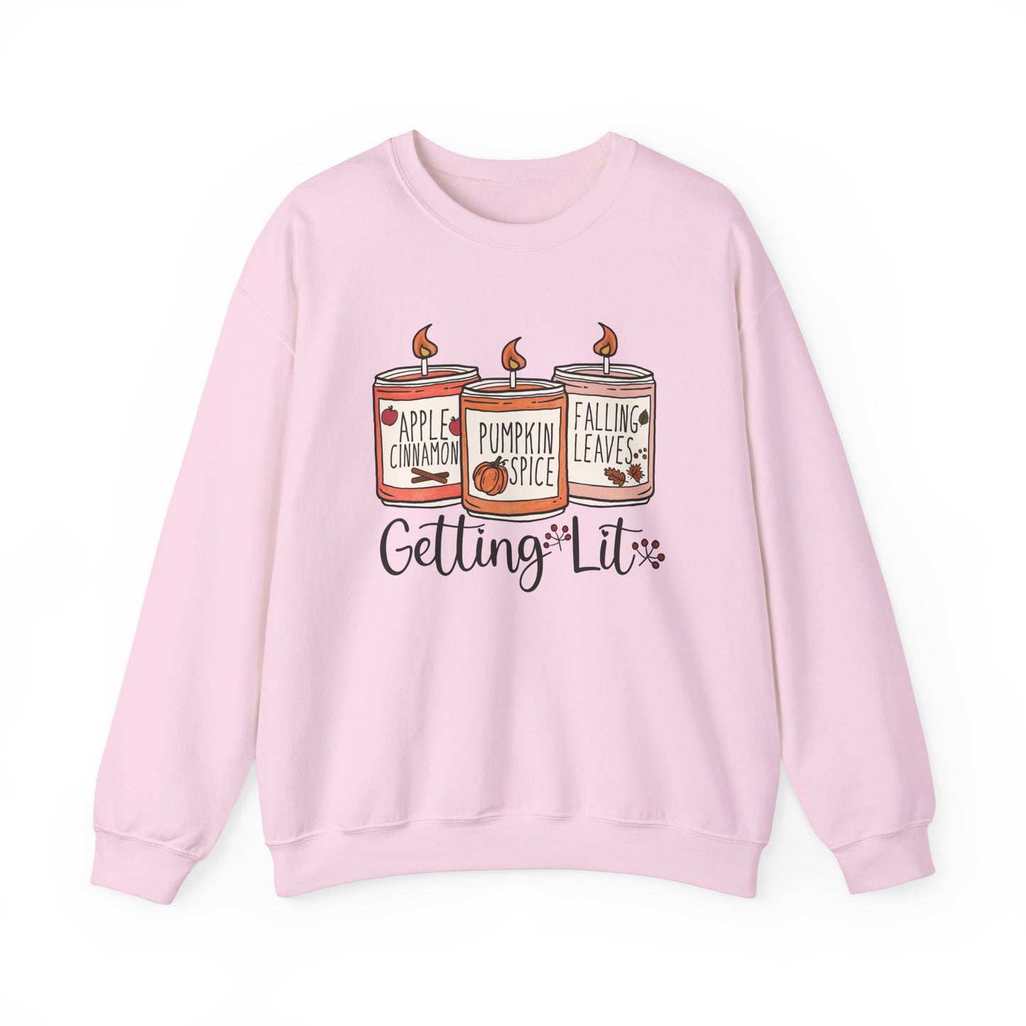 Halloween Candles Fall Season Vibe Unisex Heavy Blend™ Crewneck Sweatshirt