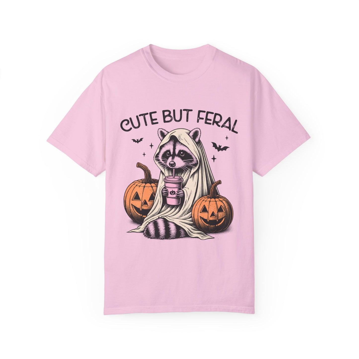 Raccoon Garment-dyed Tee Comfort Color T-shirt - Cute and Feral Halloween Season Gift Ideas