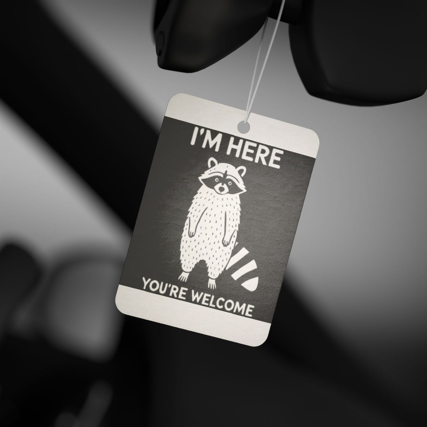 Funny Cute Raccoon Car Air Freshener | Animal Lovers Gift Idea