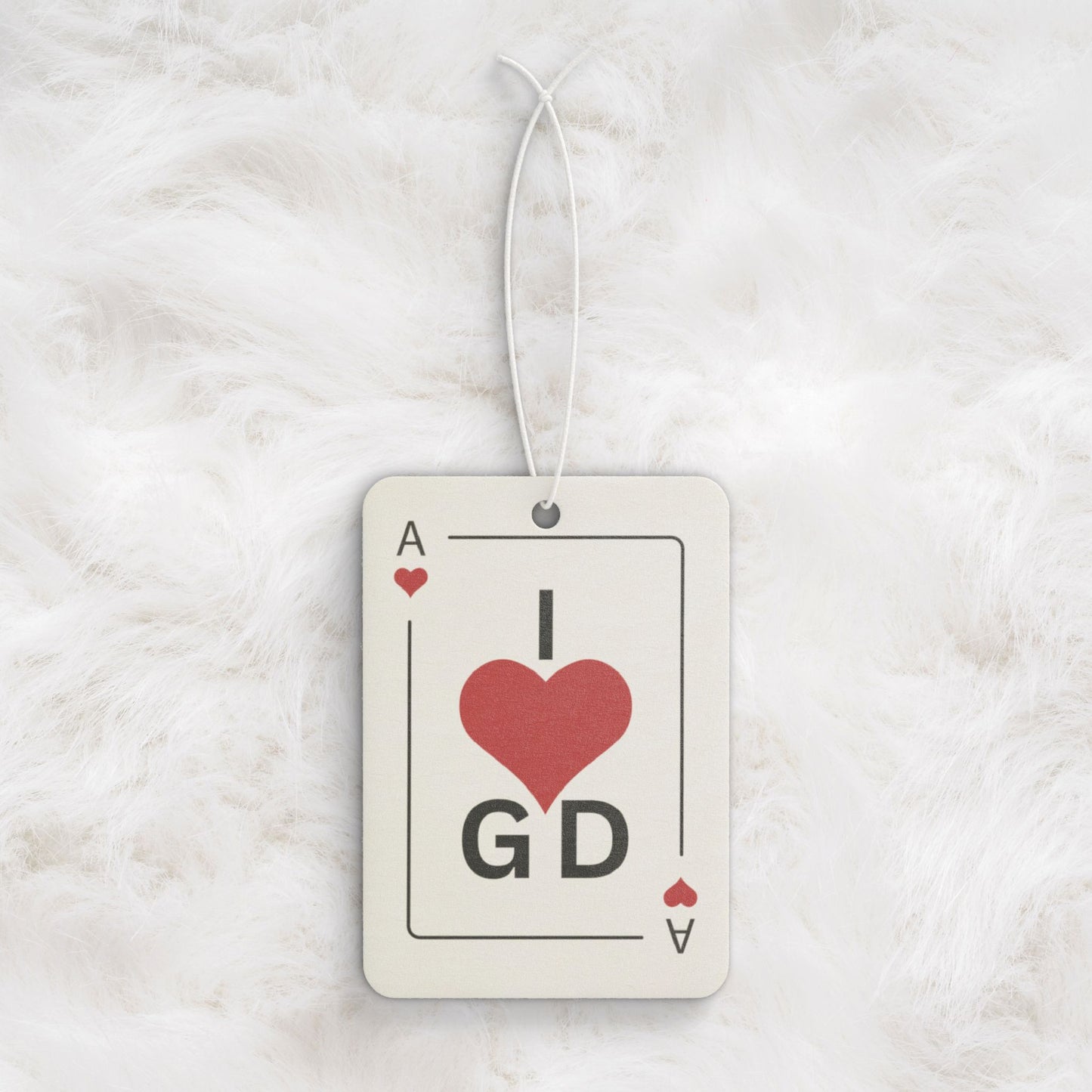 I Love GD Fans - Ace of Heart Car Air Freshener | Birthday Christmas Festival Concert Gift Idea