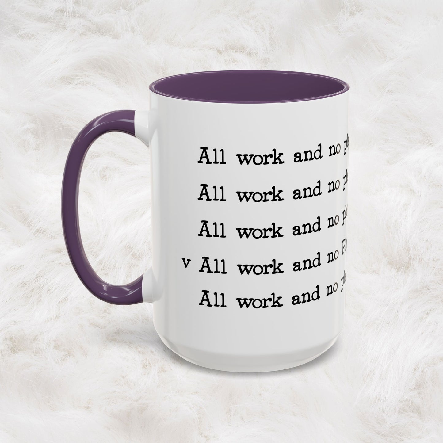 The Shining Coffee Mug — All Work and No Play Makes Jack a Dull Boy | Horror Movie Gift, Novelty Ceramic Cup