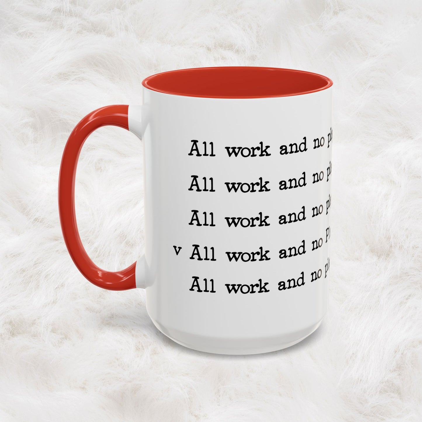 The Shining Coffee Mug — All Work and No Play Makes Jack a Dull Boy | Horror Movie Gift, Novelty Ceramic Cup