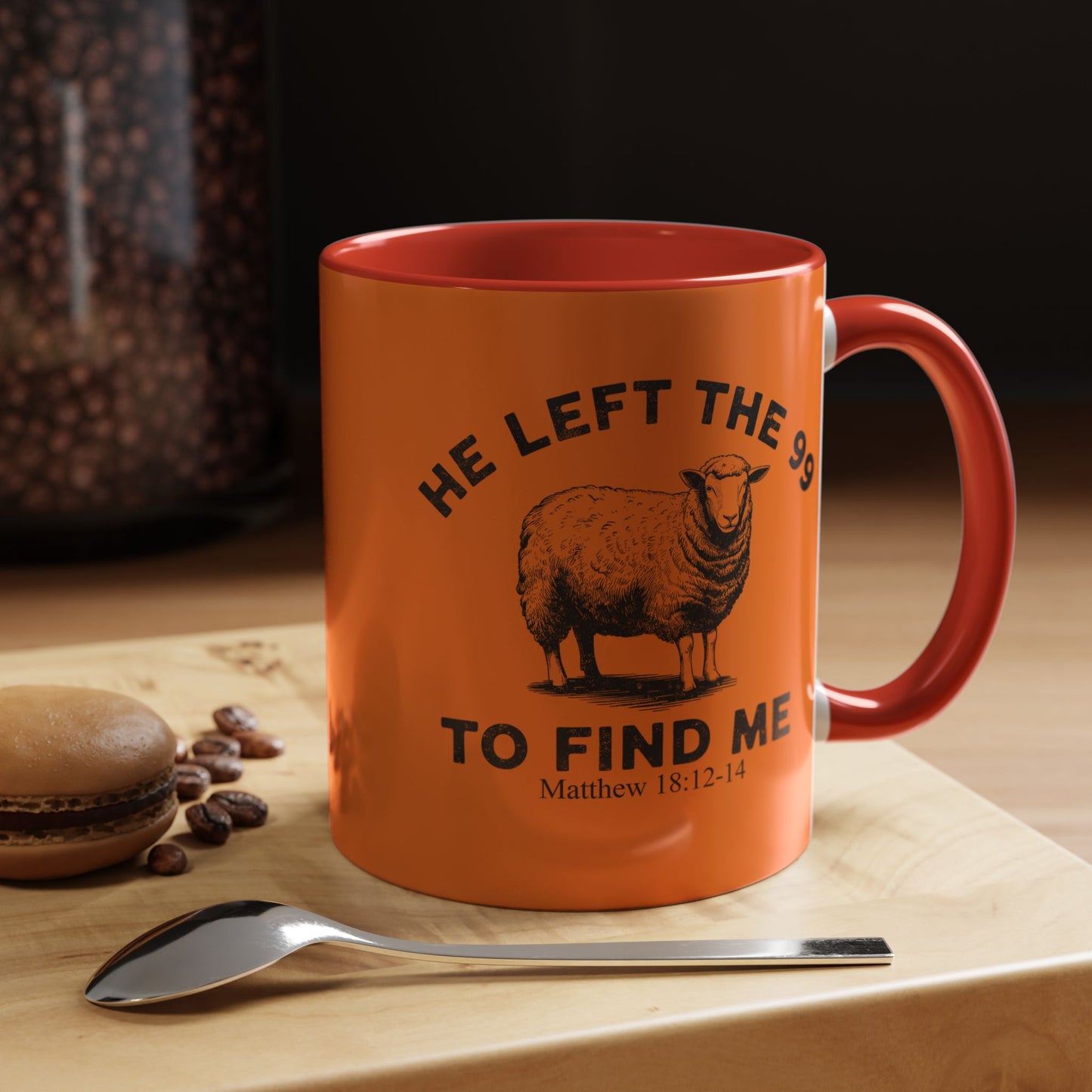 He Left the 99 Sheep Coffee Tea Mug — Inspirational Christian Matthew 18:12-14 Souvenir Cup