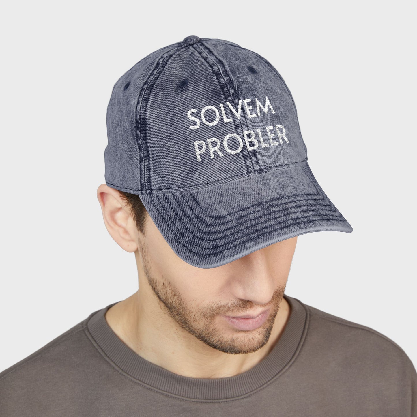 Funny Solvem Probler Vintage Embroidered Cap