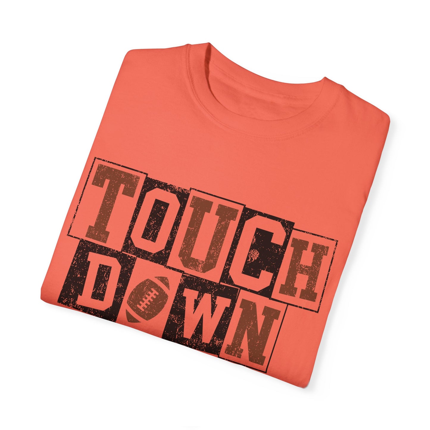 Football Season Unisex Garment-dyed Tee Comfort Color T-shirt - Touch Down Gift Ideas