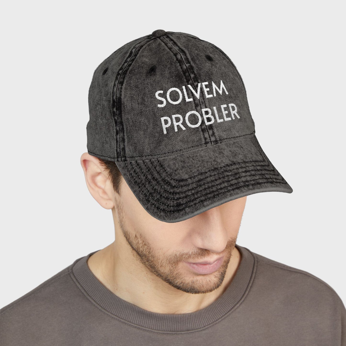 Funny Solvem Probler Vintage Embroidered Cap