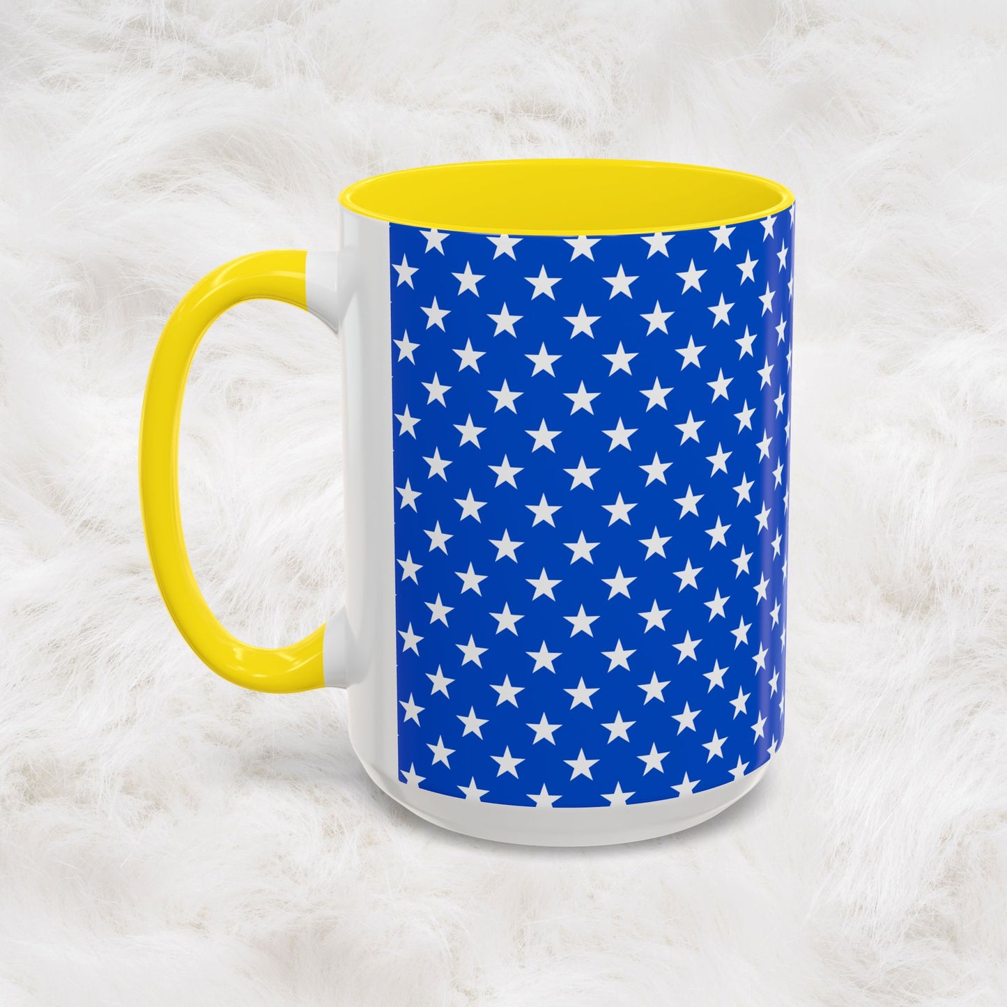 American Stars and Stripes USA Flag Accent Mug | Trending July 4th Gift Idea Coffee Tea Cup