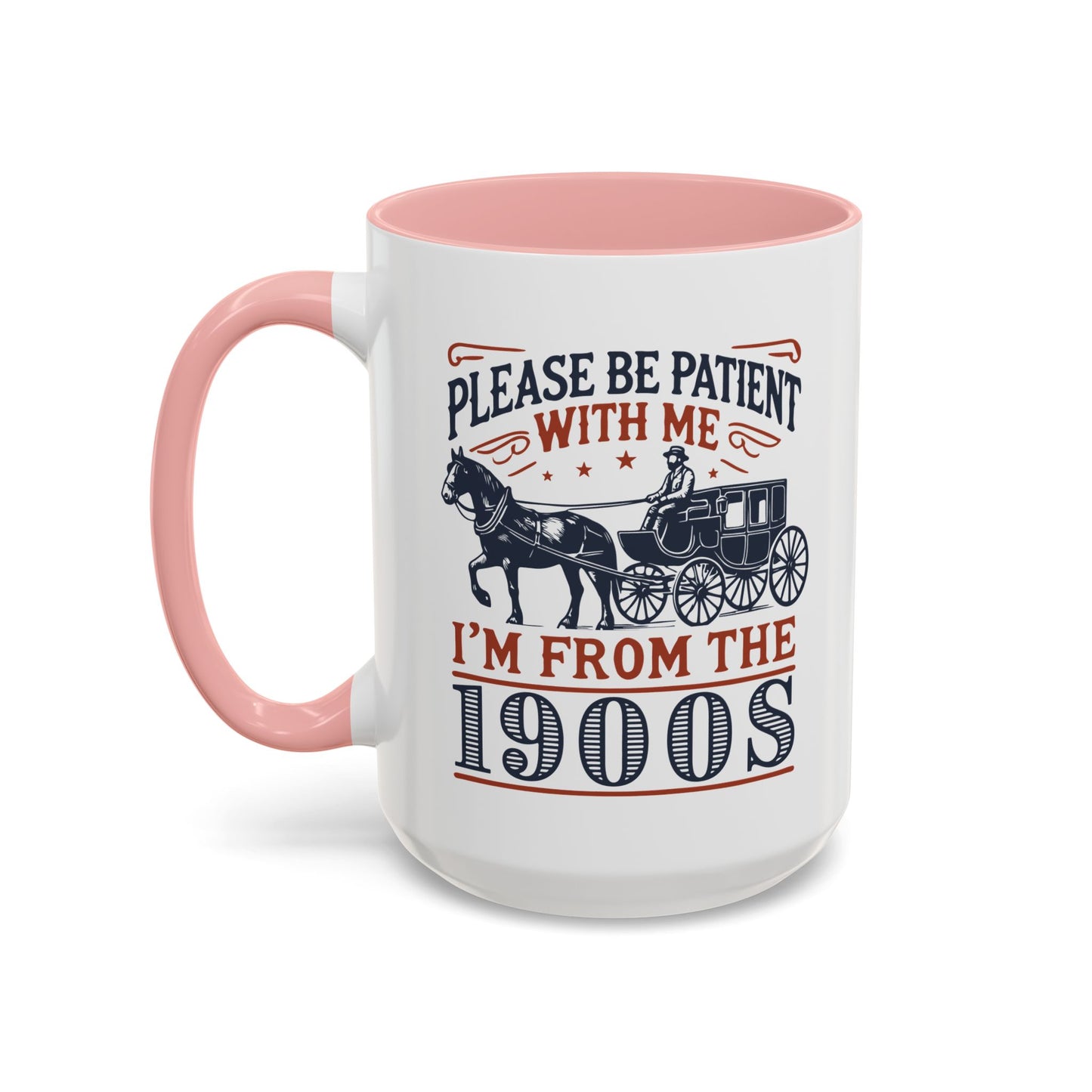 Vintage Retro Vibe Coffee Tea Mug - Hot Trending Navy Blue Merch Gift