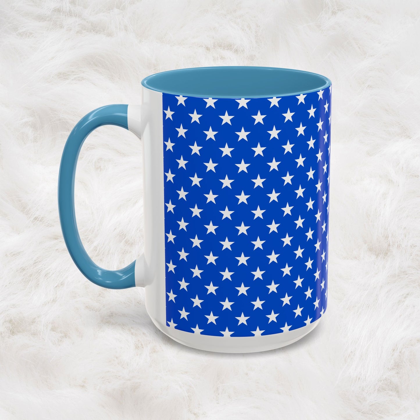American Stars and Stripes USA Flag Accent Mug | Trending July 4th Gift Idea Coffee Tea Cup