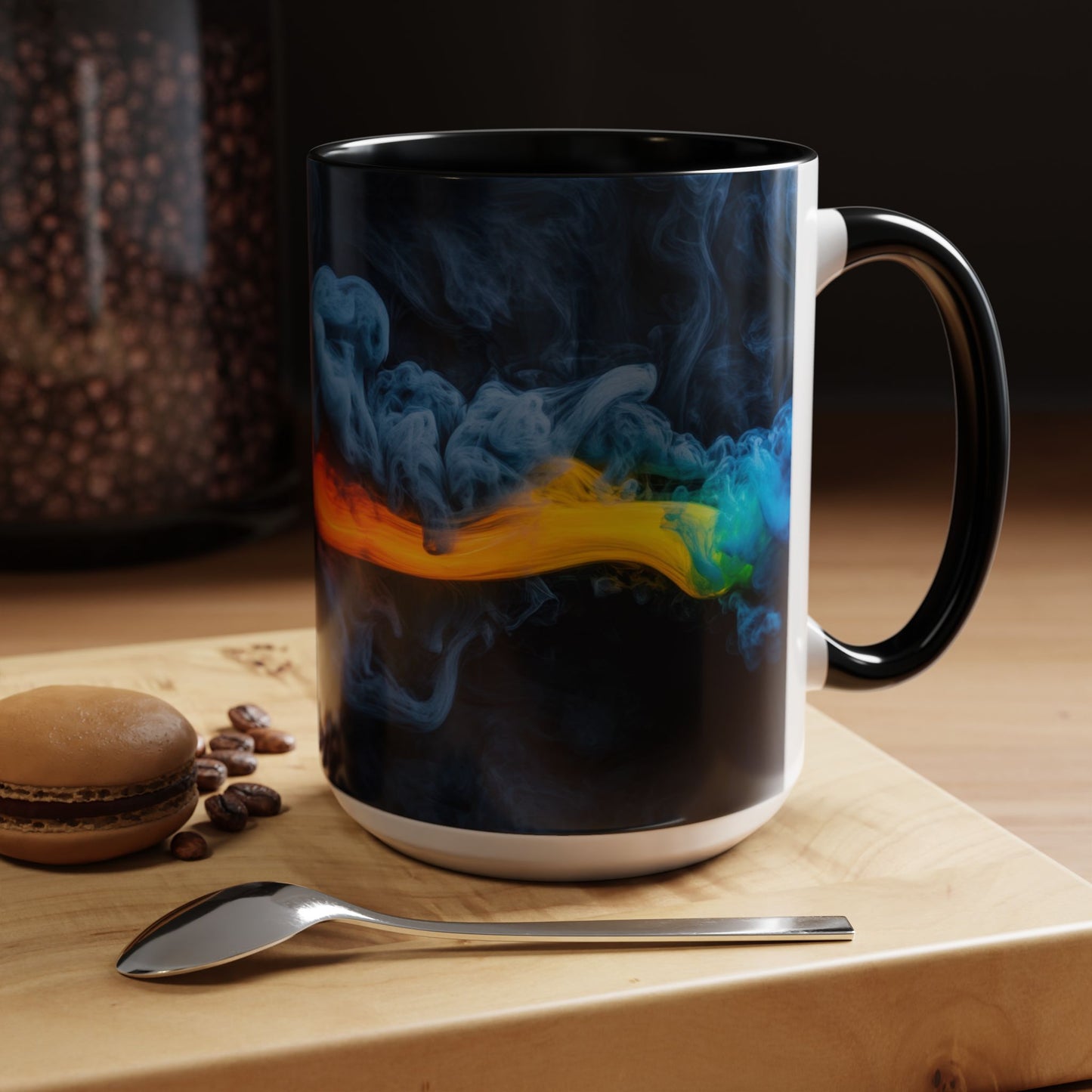 Abstract Smoke Accent Coffee Mug
