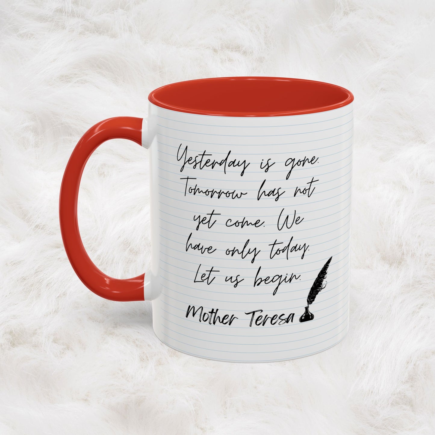 Learn With Mother Teresa Inspired Quotes Mug | Christian Gift Ideas