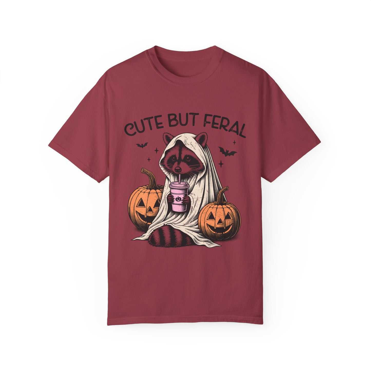 Raccoon Garment-dyed Tee Comfort Color T-shirt - Cute and Feral Halloween Season Gift Ideas