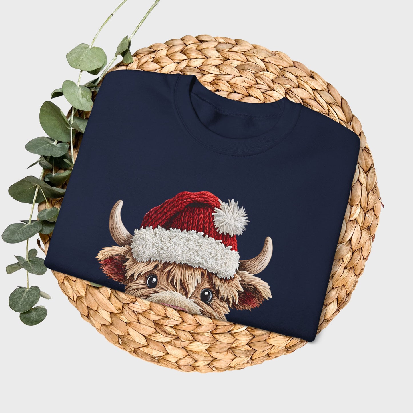 Cute Highland Cow Crewneck Sweatshirt — Cozy Everyday Gift Ideas
