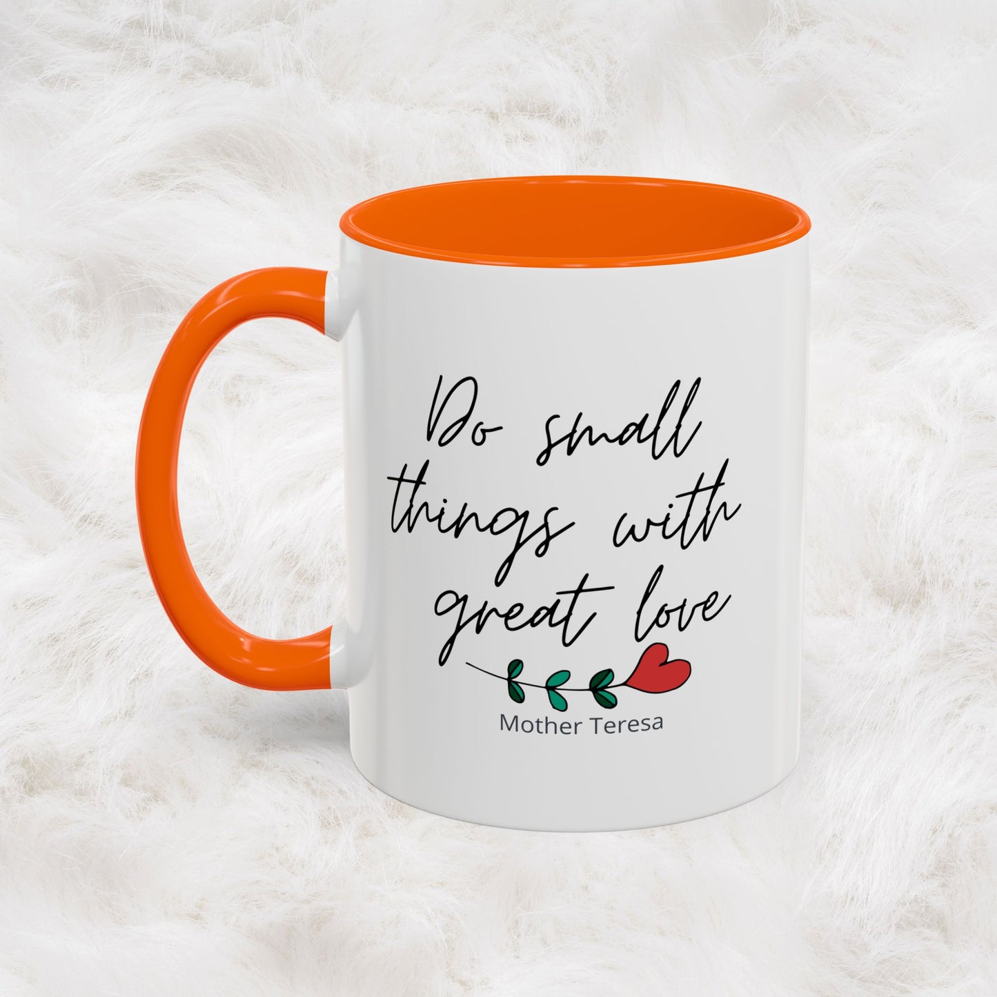 Mother Teresa Quote Mug - Do small things with great love | Souvenir Coffee Tea Cup