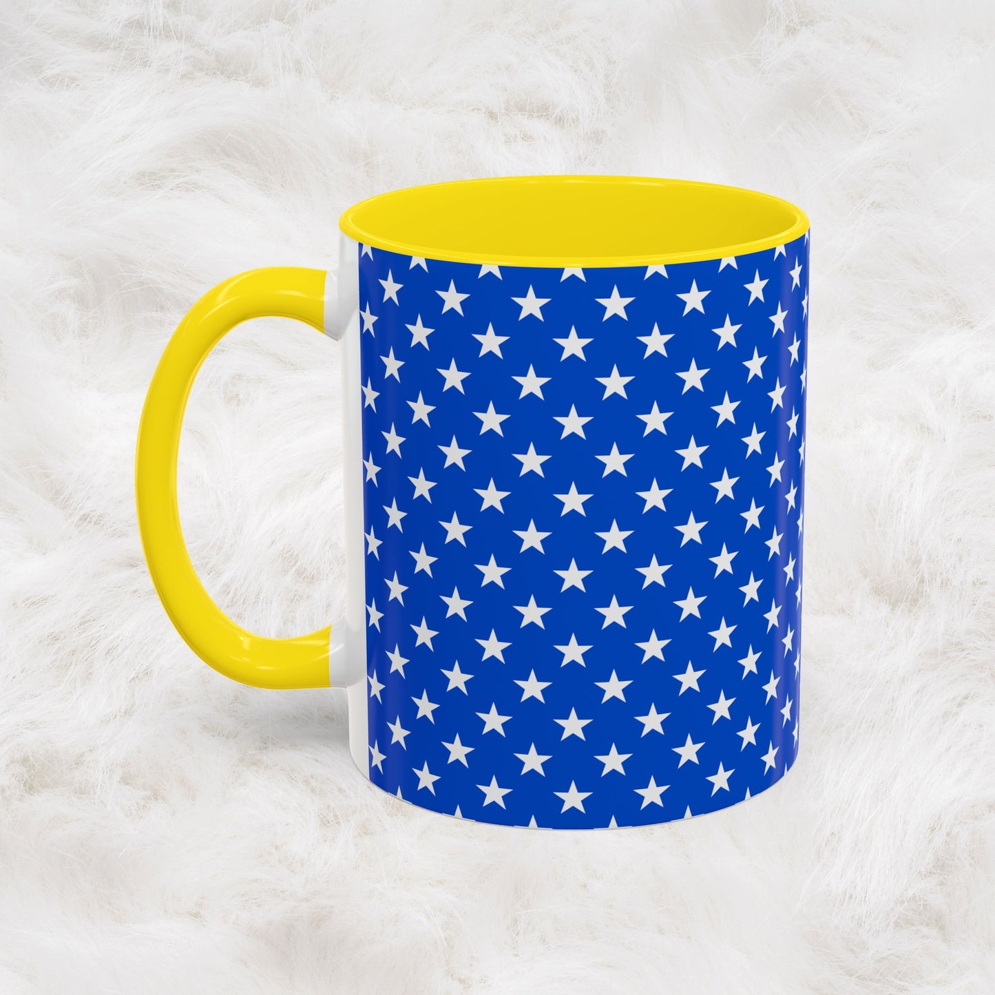 American Stars and Stripes USA Flag Accent Mug | Trending July 4th Gift Idea Coffee Tea Cup