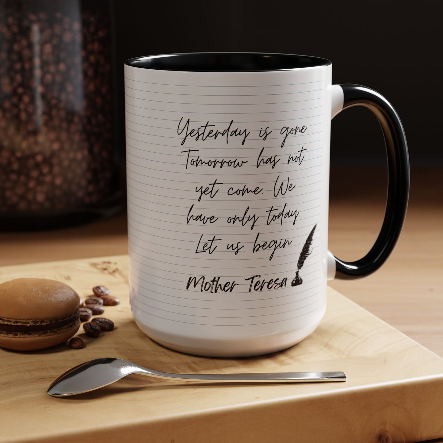 Learn With Mother Teresa Inspired Quotes Mug | Christian Gift Ideas