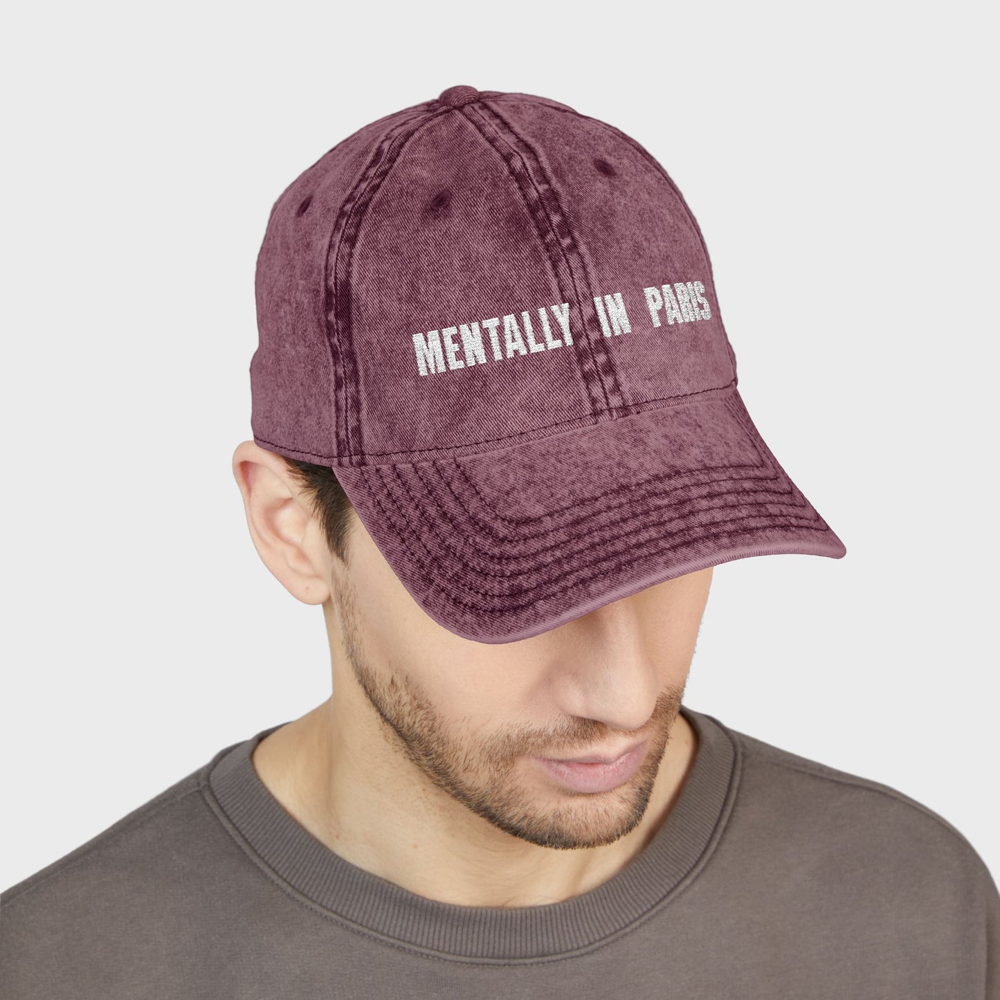 Personalized Any Special Place You Love | Mentally in Paris Vintage Embroidered Cap