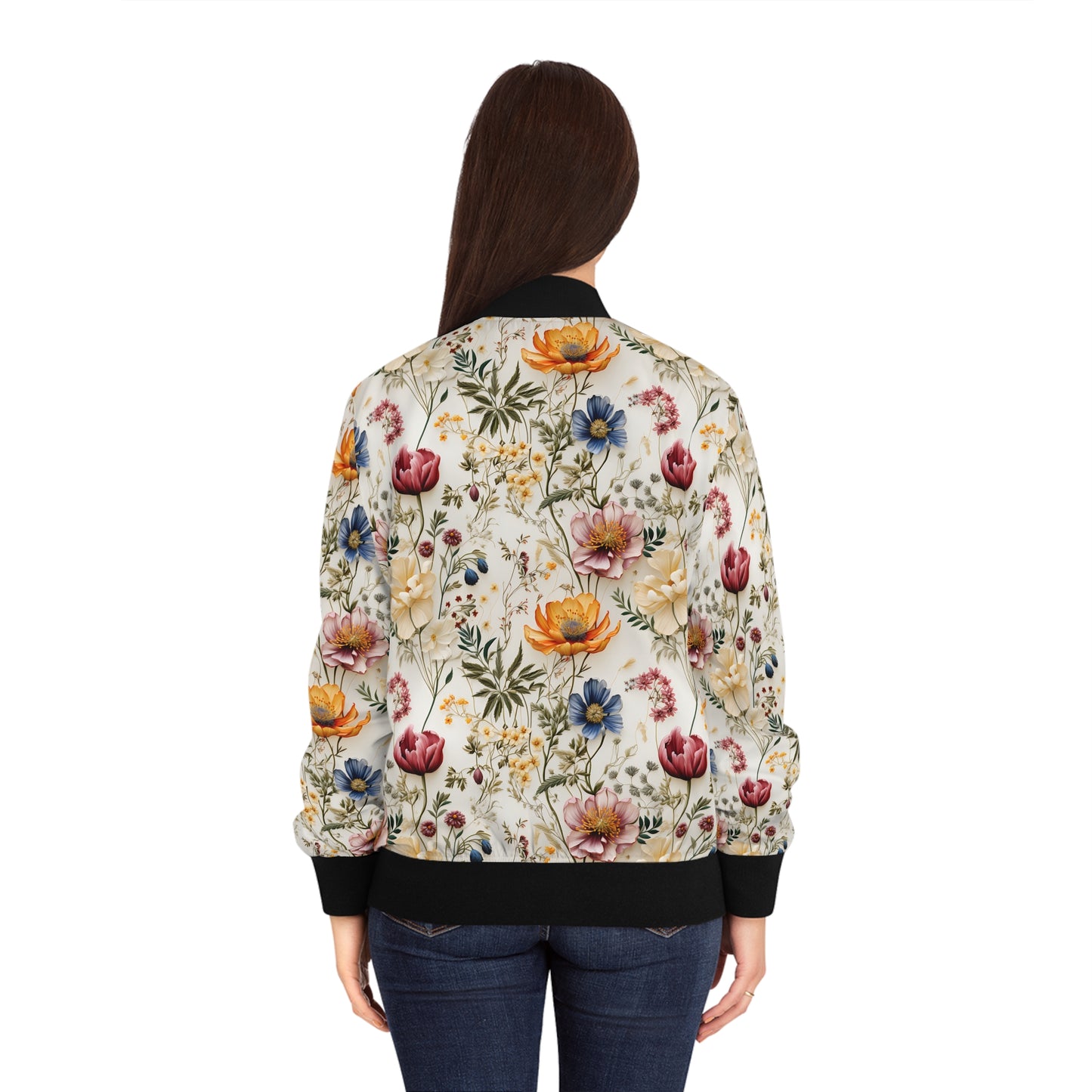 Floral Bomber Jacket | Fashioned Women Outerwear