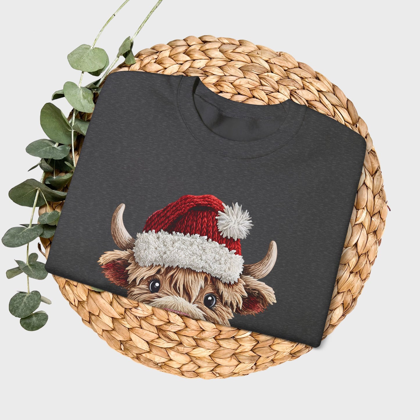 Cute Highland Cow Crewneck Sweatshirt — Cozy Everyday Gift Ideas