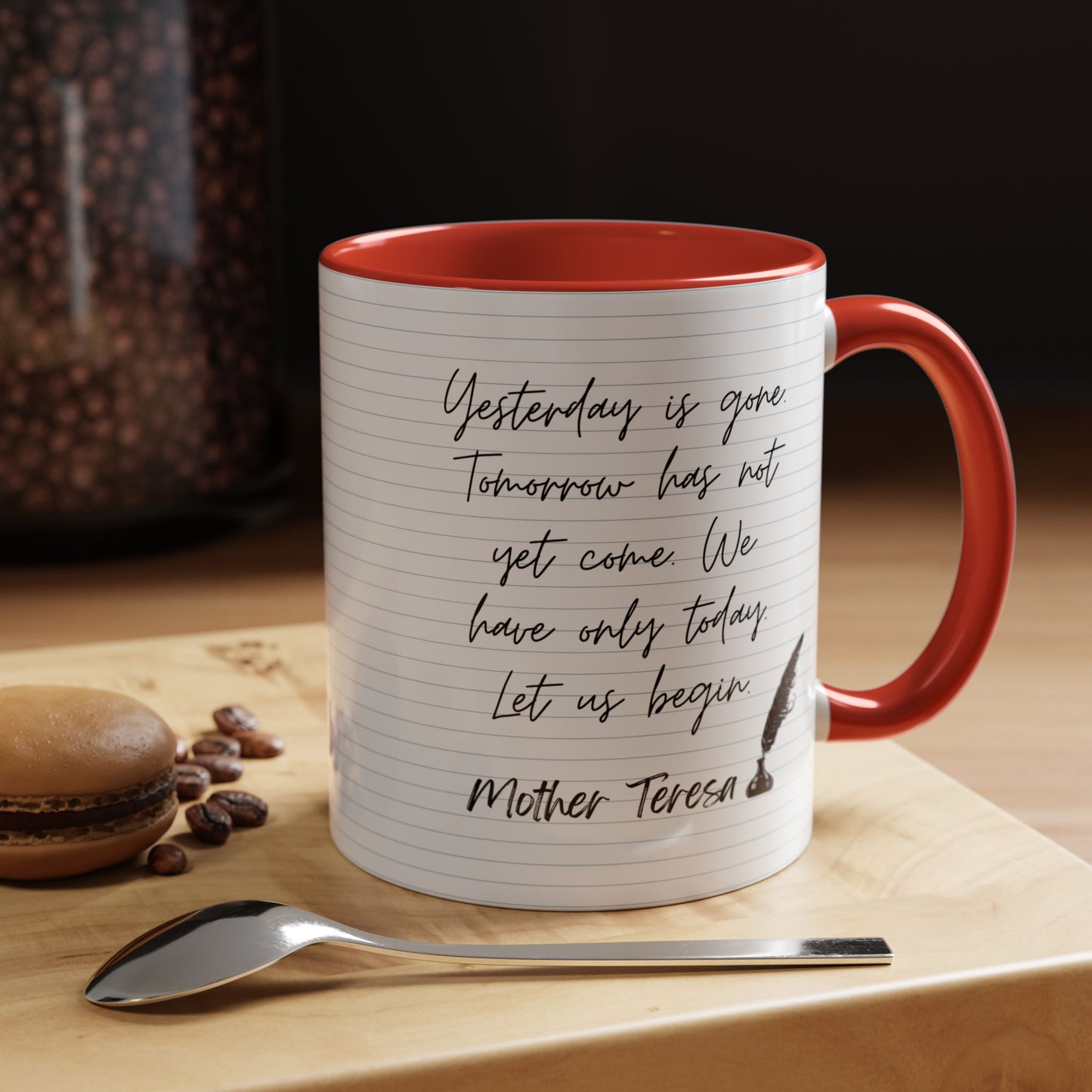 Learn With Mother Teresa Inspired Quotes Mug | Christian Gift Ideas