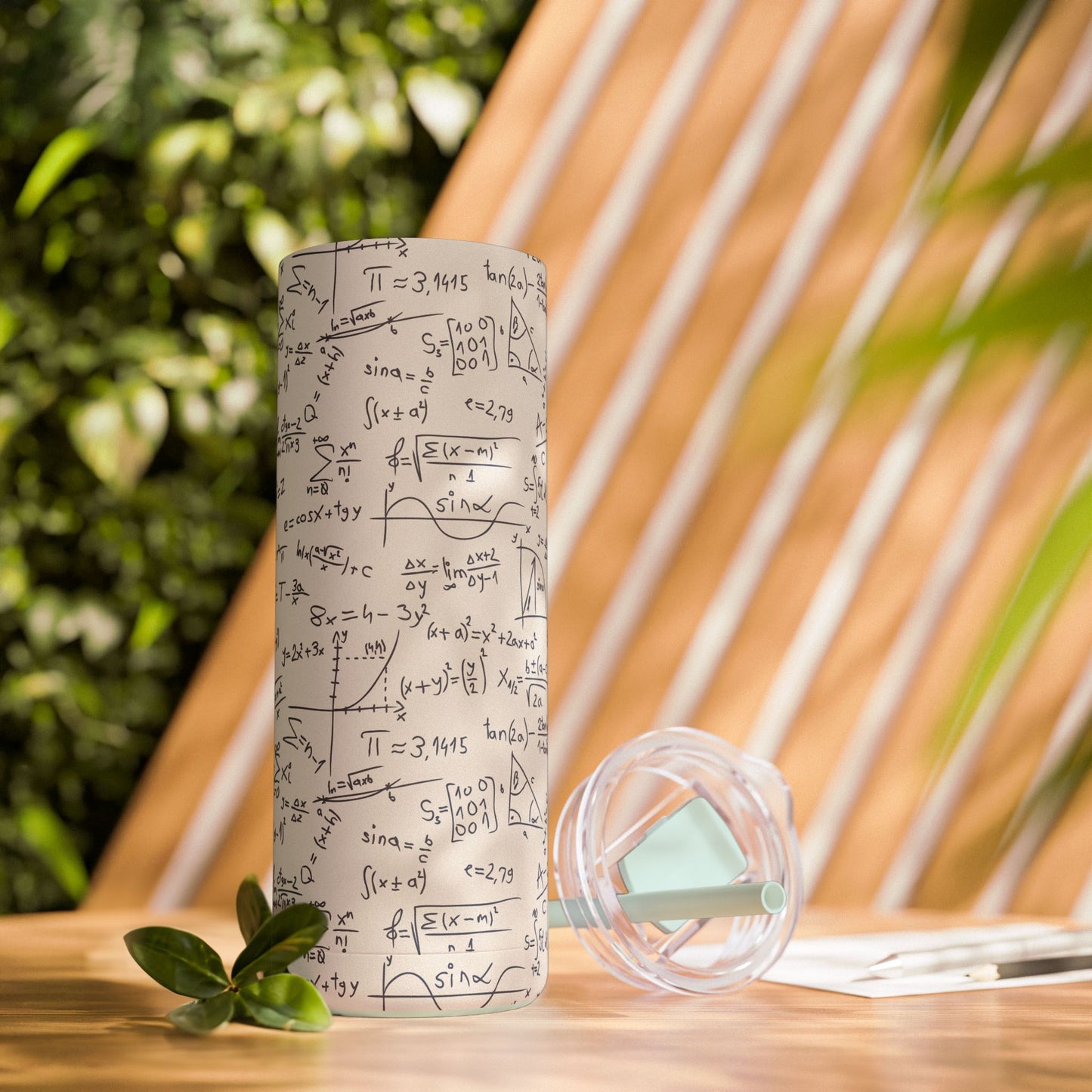 Mathematics Lovers Science Math Pattern Skinny Matte Tumbler Hunting Birthday Christmas Gifts