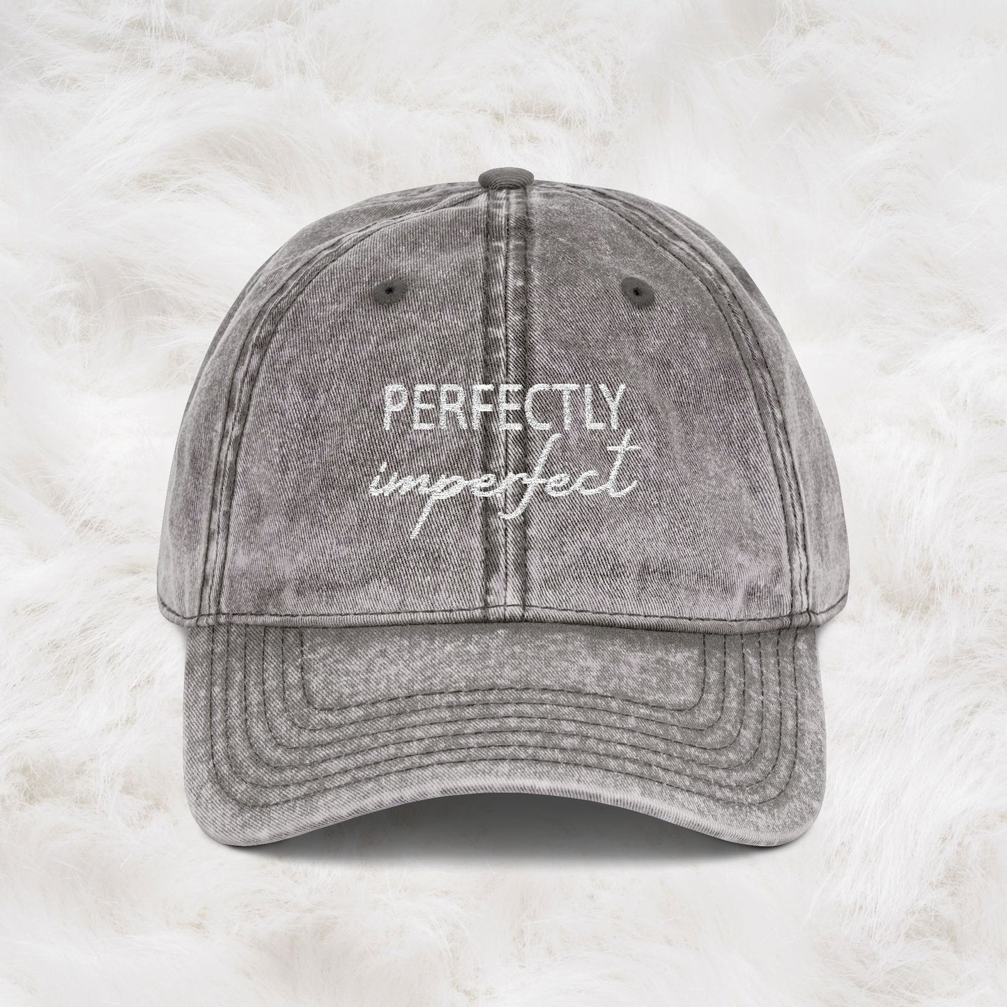 Funny Cute Perfectly Imperfect Vintage Embroidered Cap | Gift Ideas for Yourself and Your Loved Ones