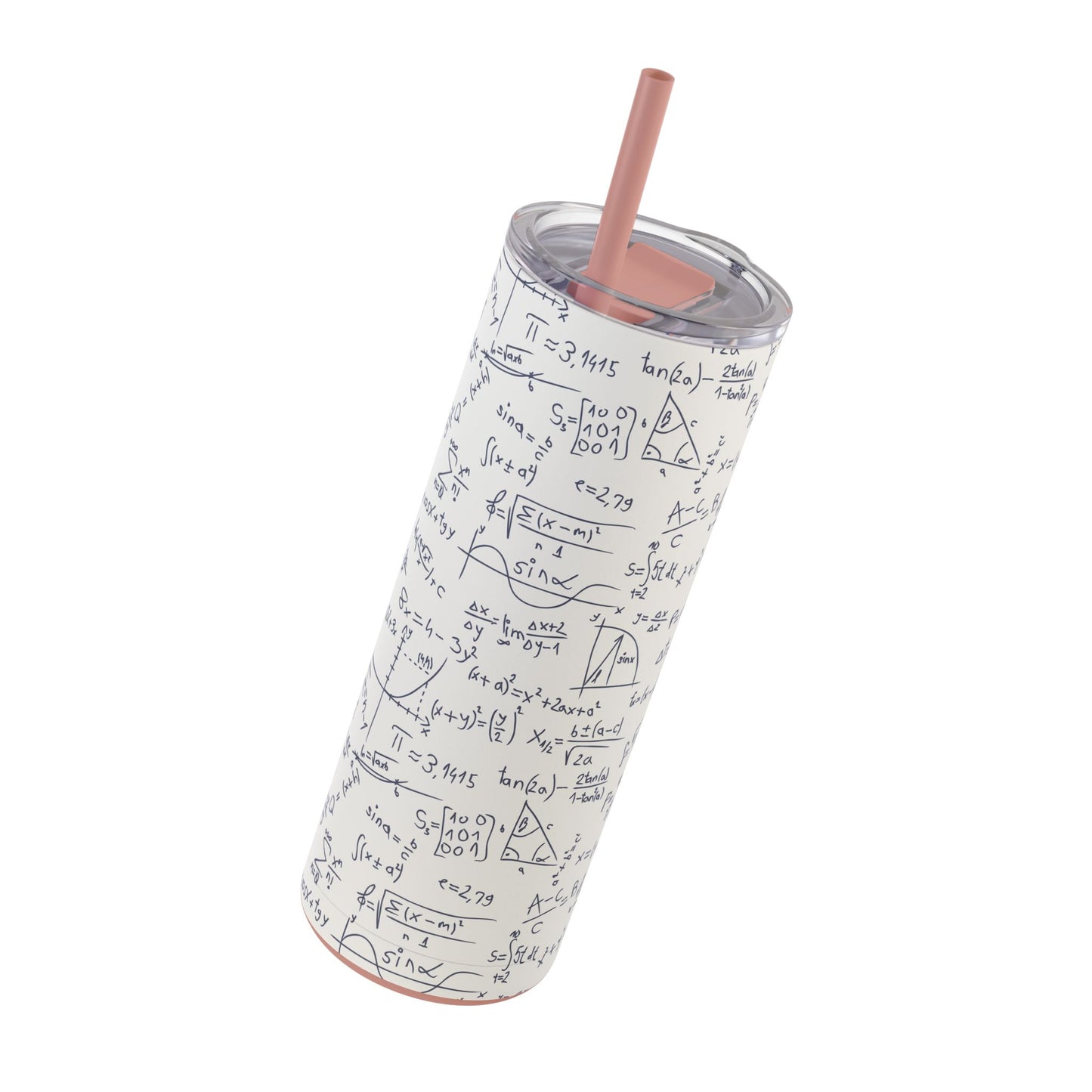 Mathematics Lovers Science Math Pattern Skinny Matte Tumbler Hunting Birthday Christmas Gifts