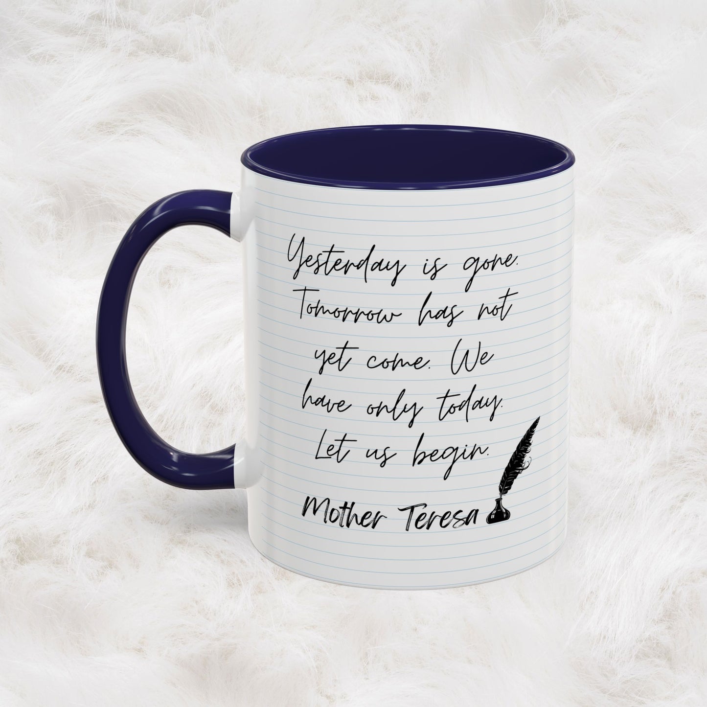 Learn With Mother Teresa Inspired Quotes Mug | Christian Gift Ideas