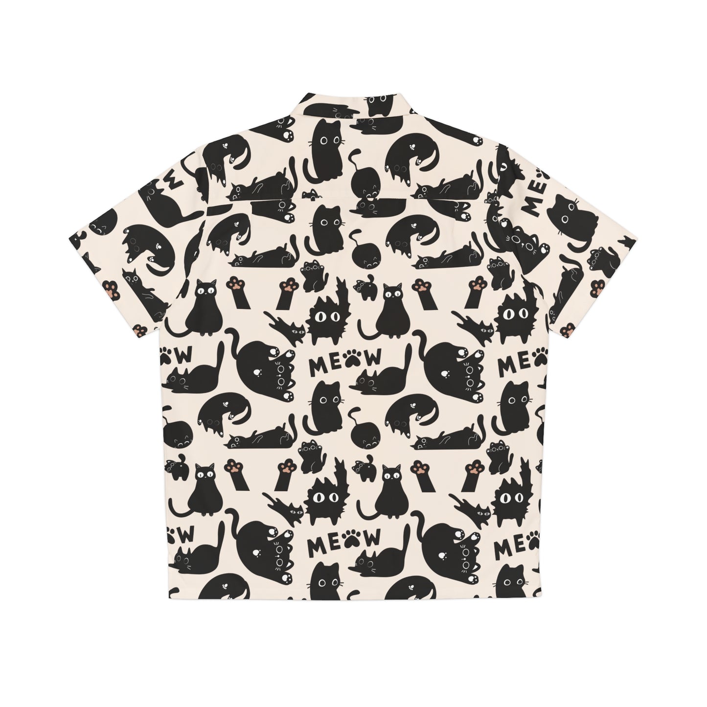 Luxury Cute Meow Cat Seamless Pattern Hawaiian Shirt
