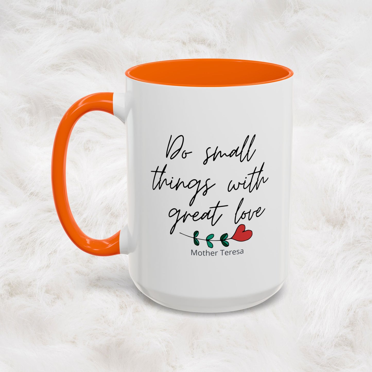 Mother Teresa Quote Mug - Do small things with great love | Souvenir Coffee Tea Cup