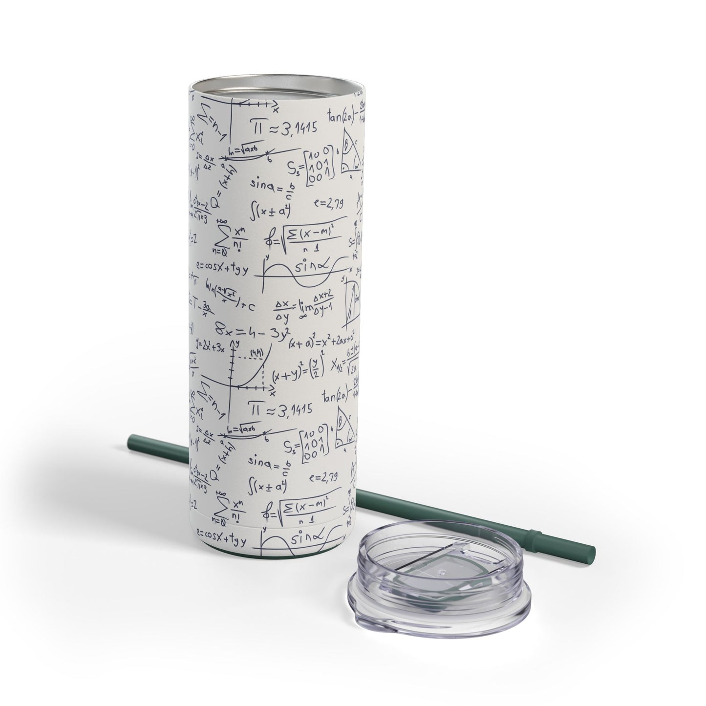 Mathematics Lovers Science Math Pattern Skinny Matte Tumbler Hunting Birthday Christmas Gifts