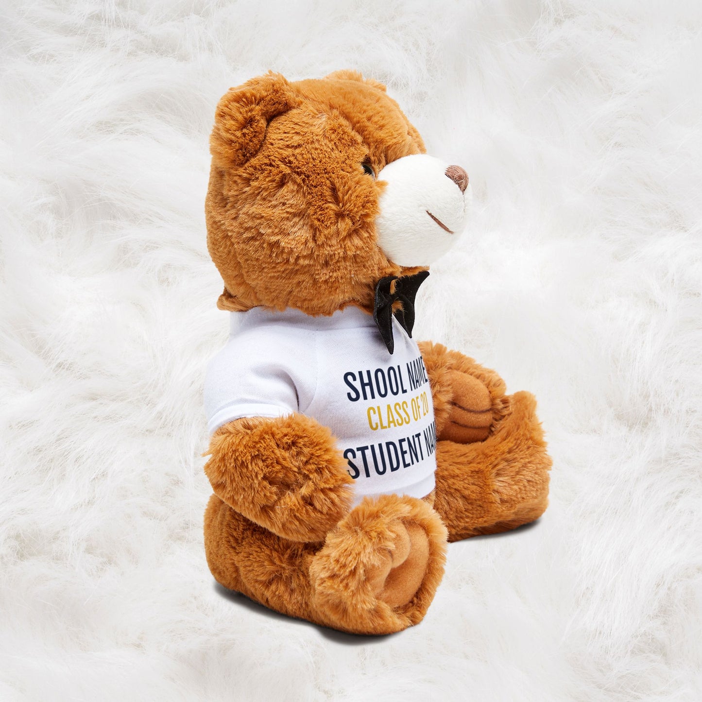 Personalized School Name, Graduation Year, Student Name Teddy Bear with T-Shirt | Super Cute Adorable Graduation Gift Ideas