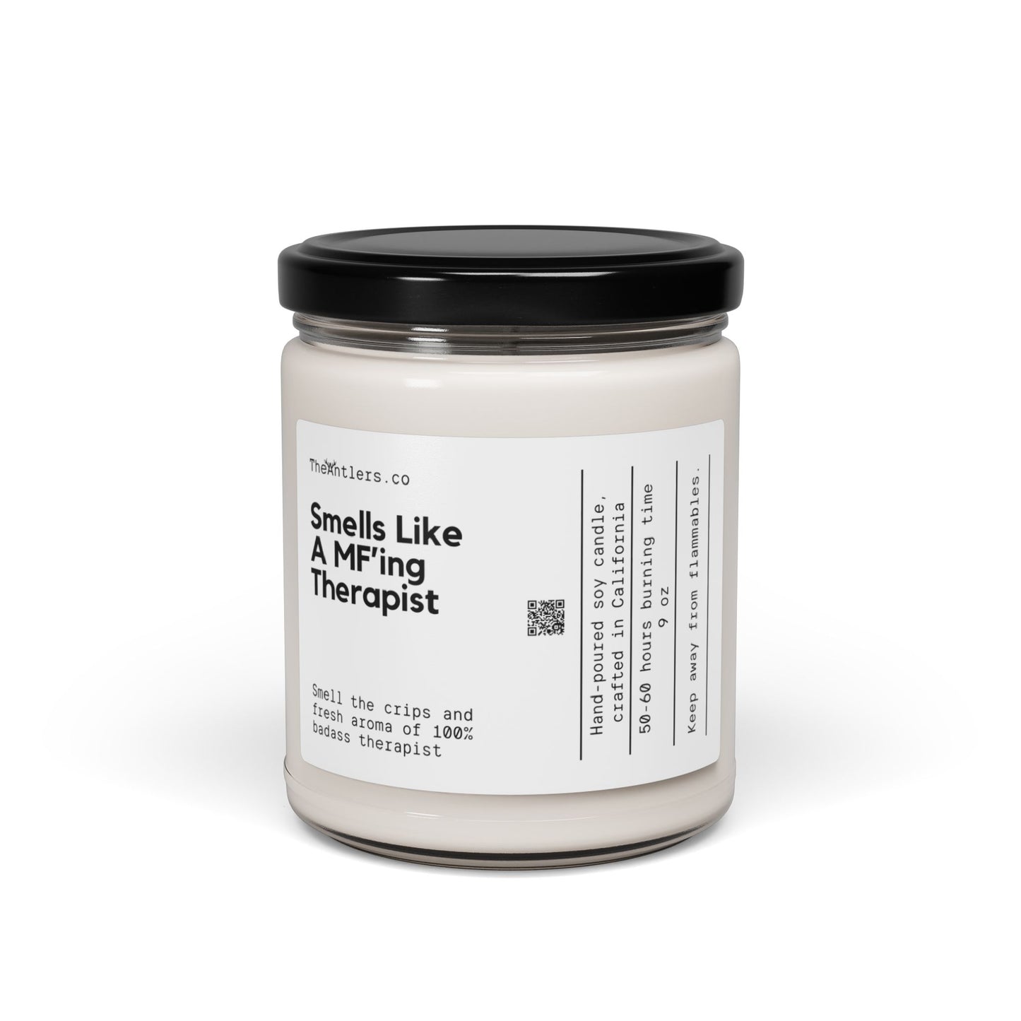 Smells Like A MF'ing Therapist Soy Wax Candle, Gift For Therapist, Therapy Gift Candle, Therapist Decoration Gift, Eco Friendly 9oz