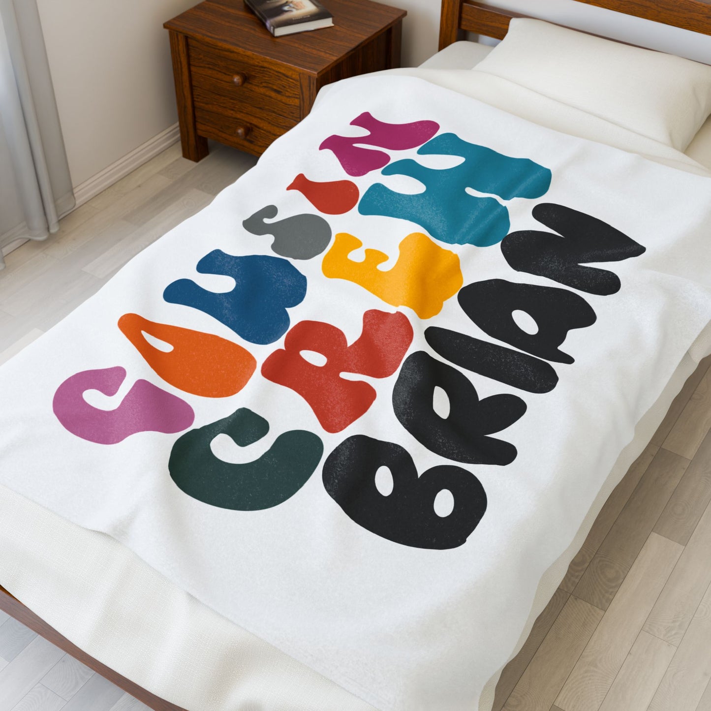 Personalized Name Cousin Crew Velveteen Plush Blanket