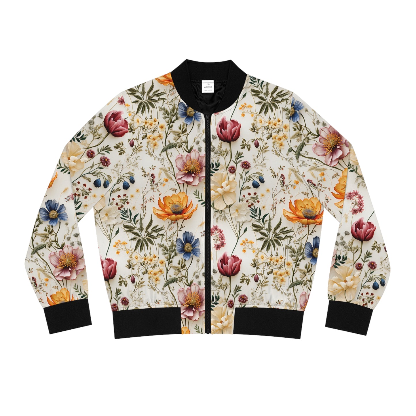 Floral Flowers Bomber Jacket | Women’s Stylish Outerwear