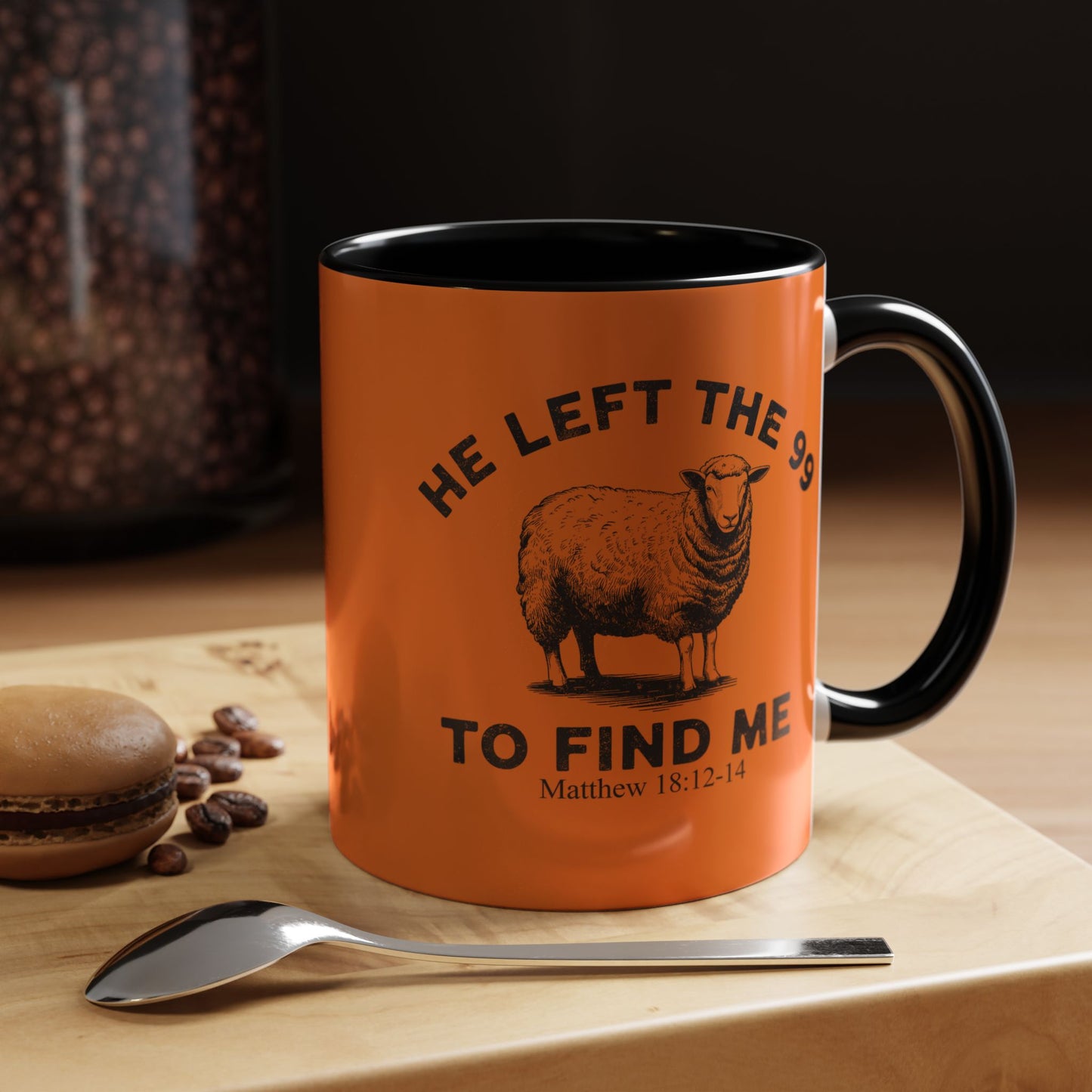 He Left the 99 Sheep Coffee Tea Mug — Inspirational Christian Matthew 18:12-14 Souvenir Cup