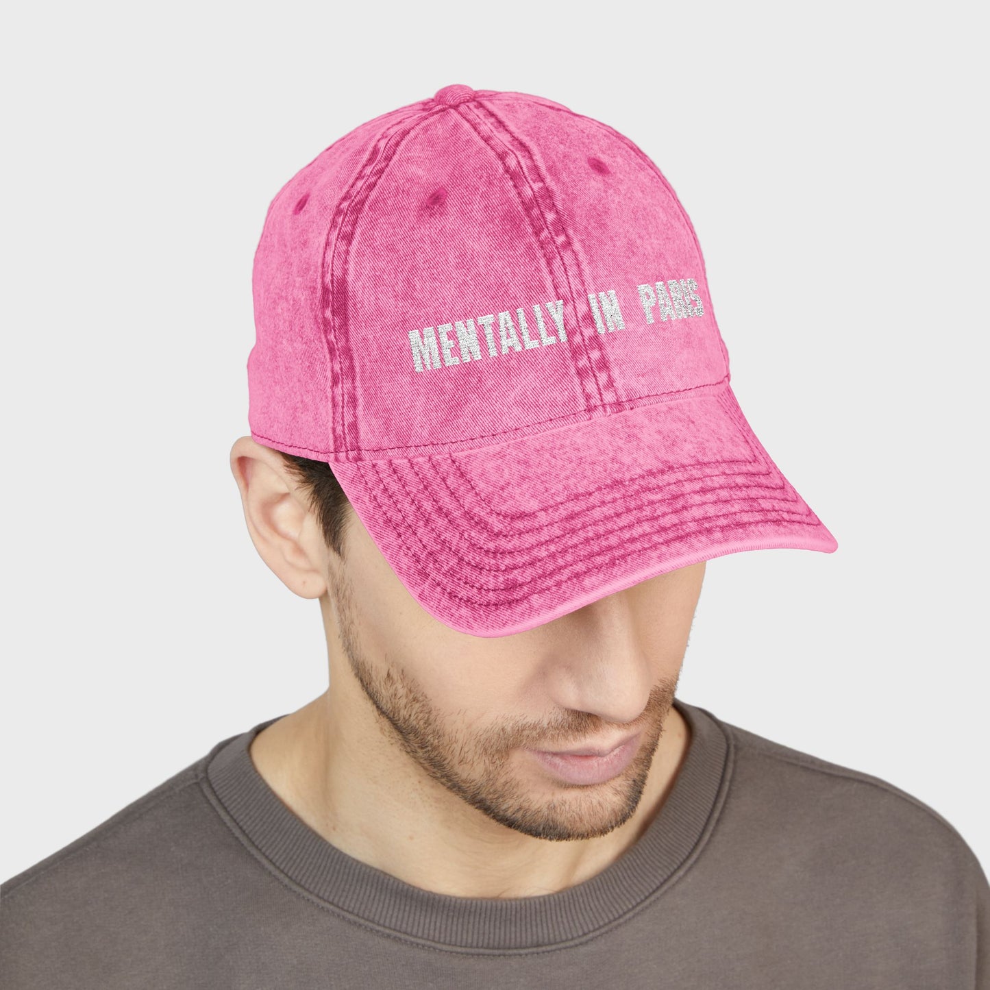 Personalized Any Special Place You Love | Mentally in Paris Vintage Embroidered Cap