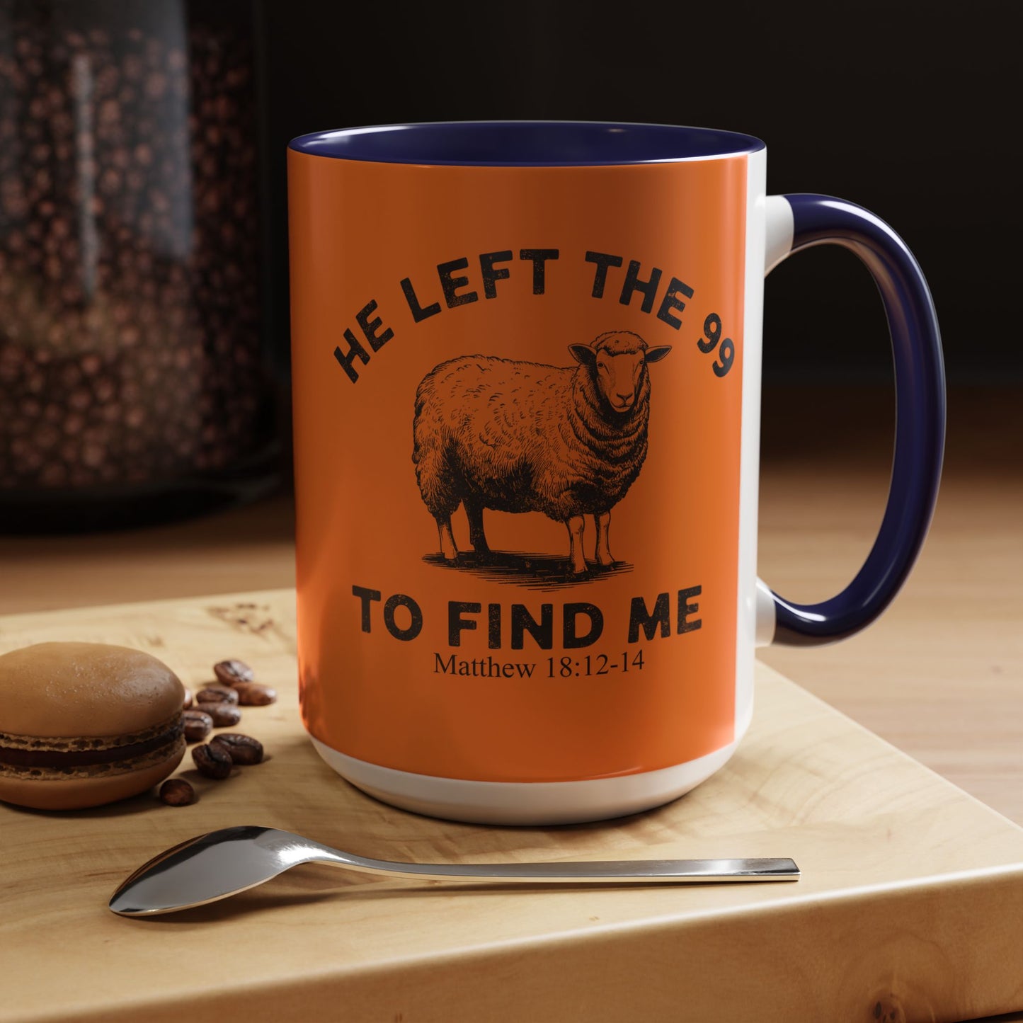 He Left the 99 Sheep Coffee Tea Mug — Inspirational Christian Matthew 18:12-14 Souvenir Cup