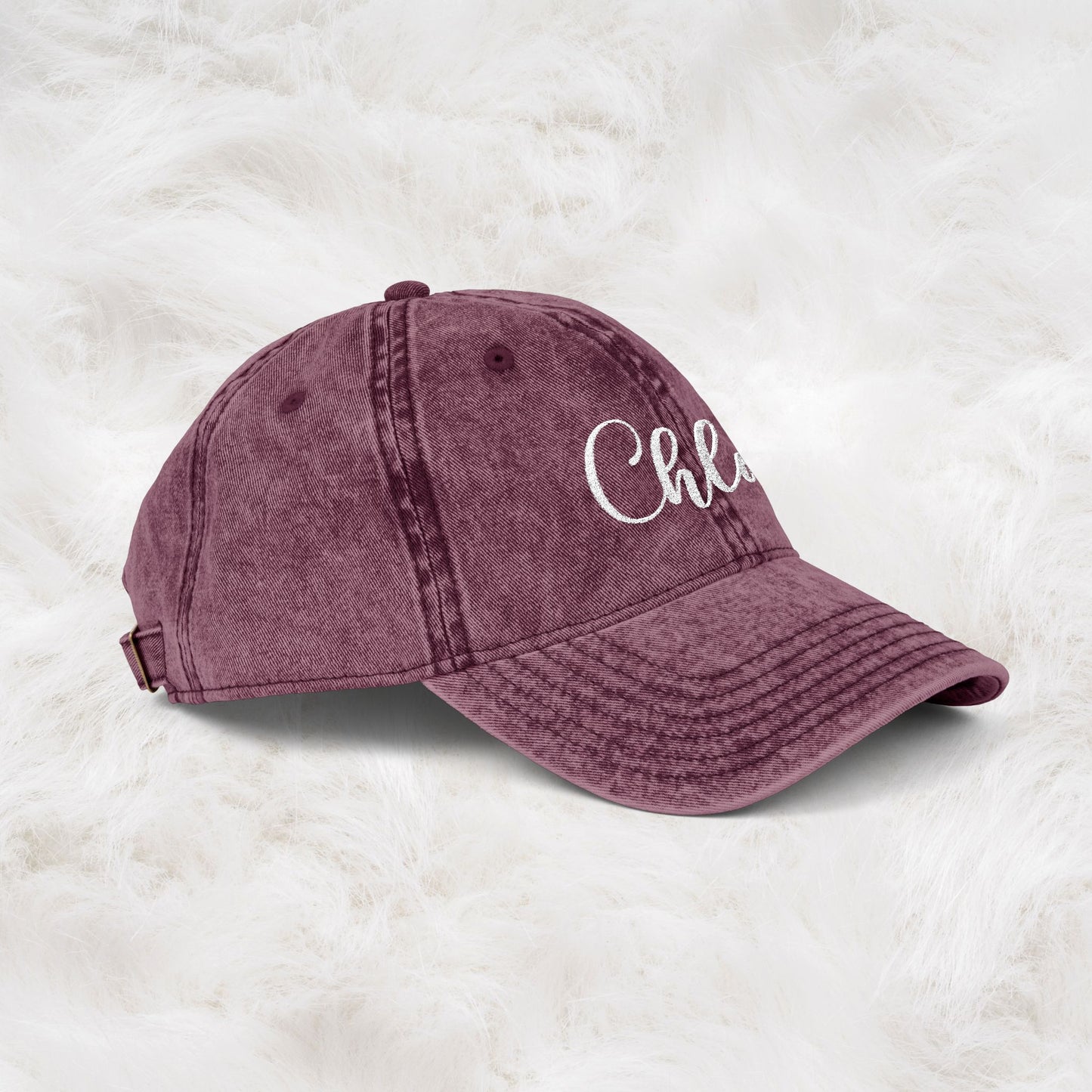 Personalized Embroidered Name Vintage Cap Hat | Gift Idea