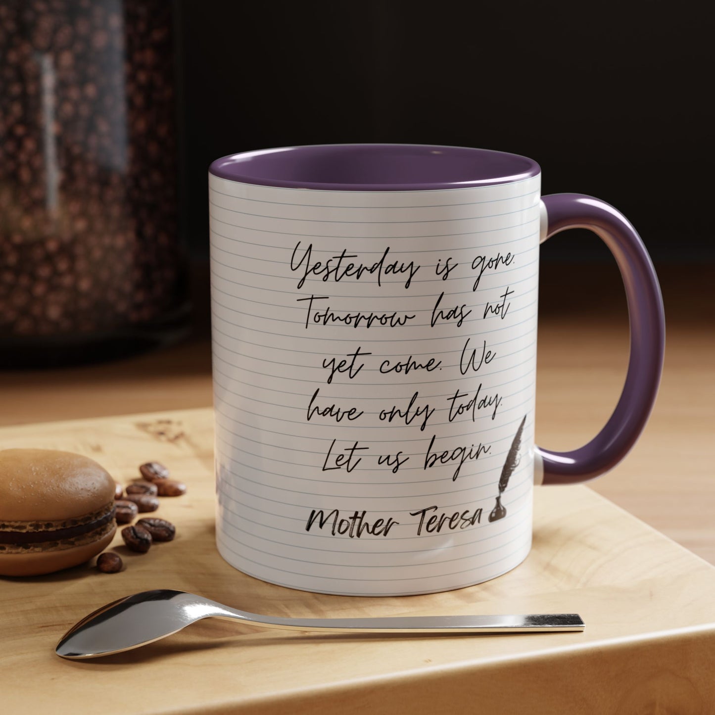 Learn With Mother Teresa Inspired Quotes Mug | Christian Gift Ideas