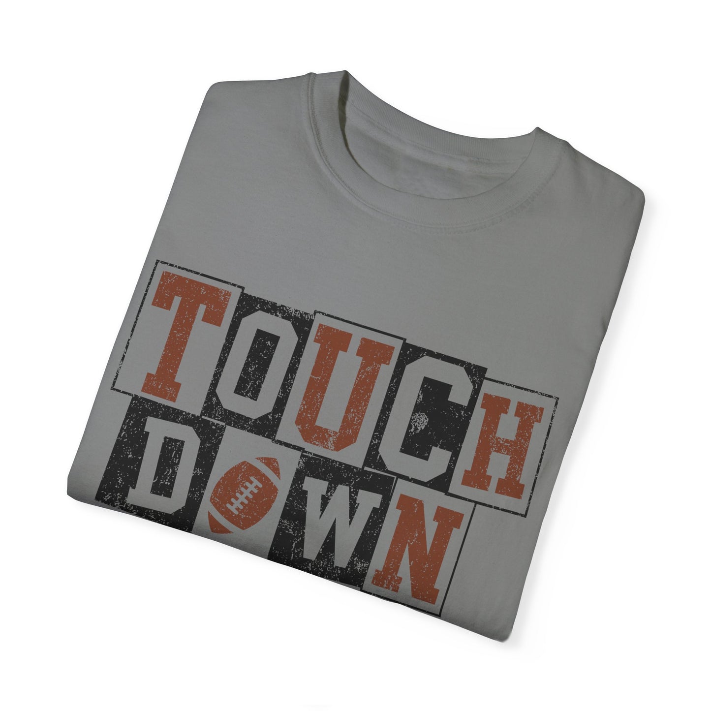 Football Season Unisex Garment-dyed Tee Comfort Color T-shirt - Touch Down Gift Ideas