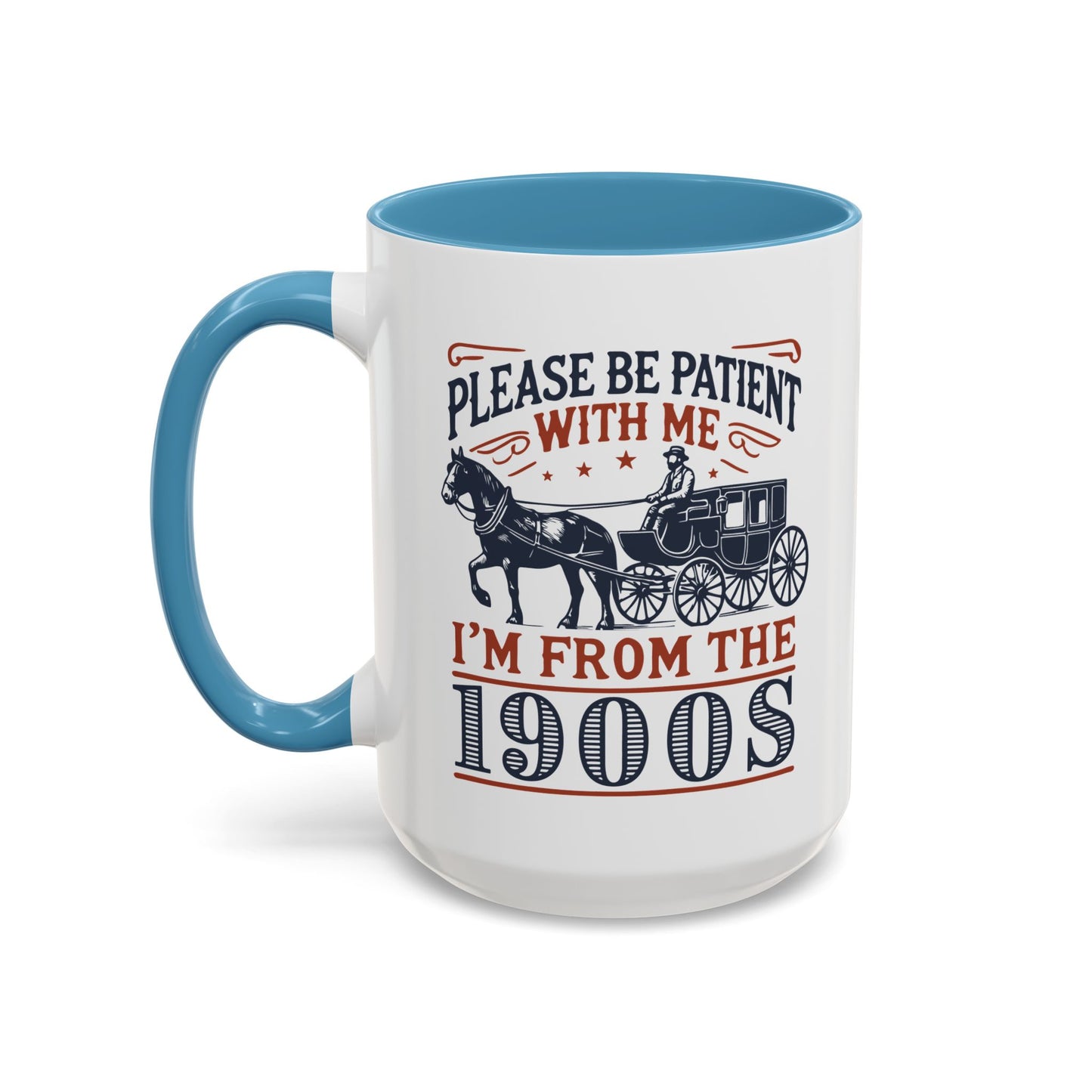 Vintage Retro Vibe Coffee Tea Mug - Hot Trending Navy Blue Merch Gift